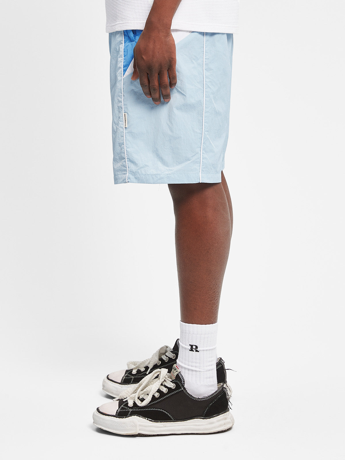 ELAIN TRACKSUIT SHORTS - BLUE/GREY