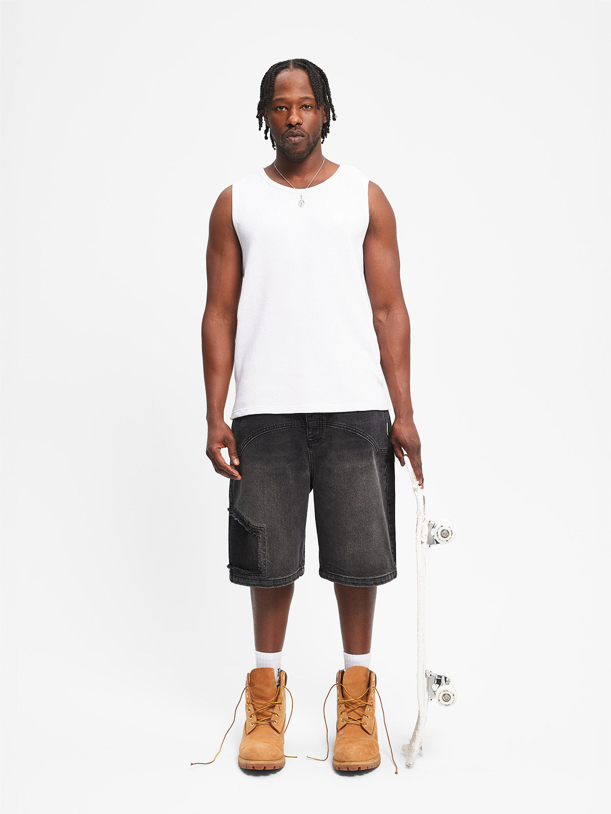DELARUE JORTS - WASHED GREY
