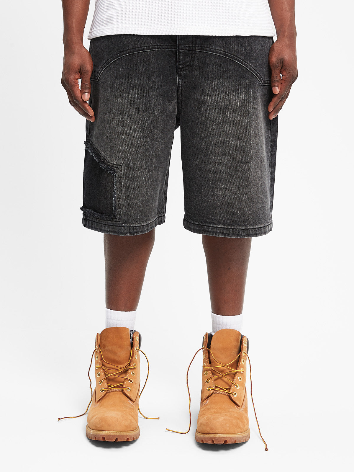DELARUE JORTS - WASHED GREY