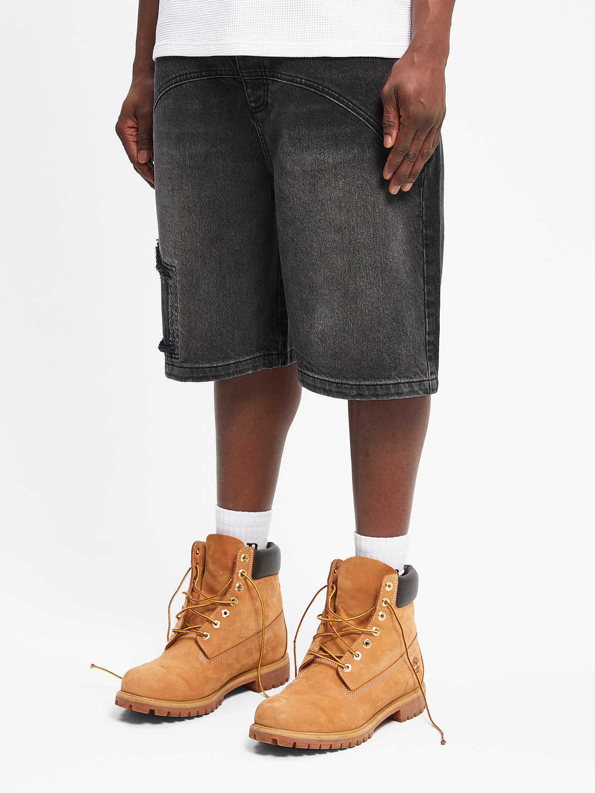 DELARUE JORTS - WASHED GREY