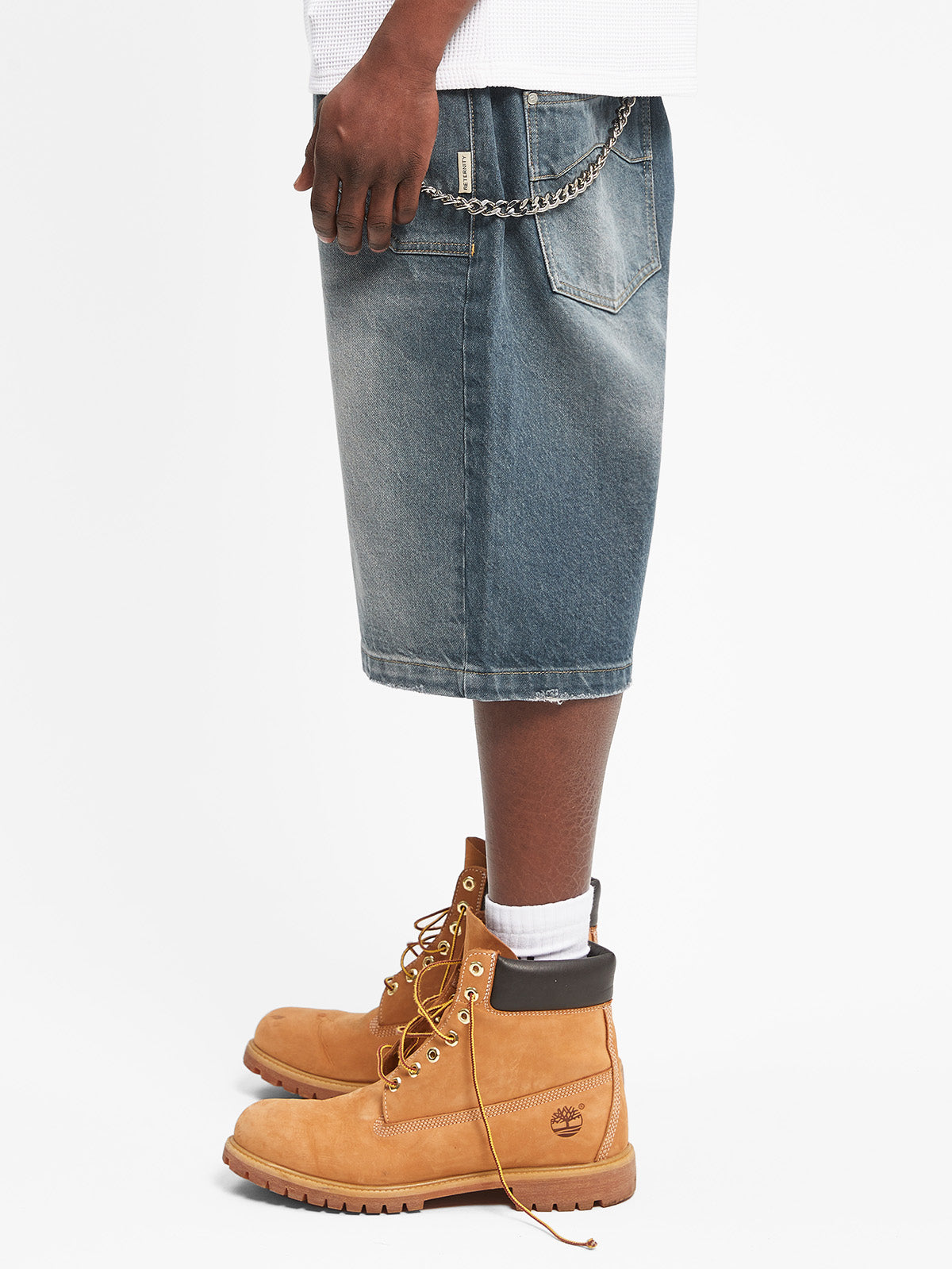 DELARUE JORTS - WASHED BLUE