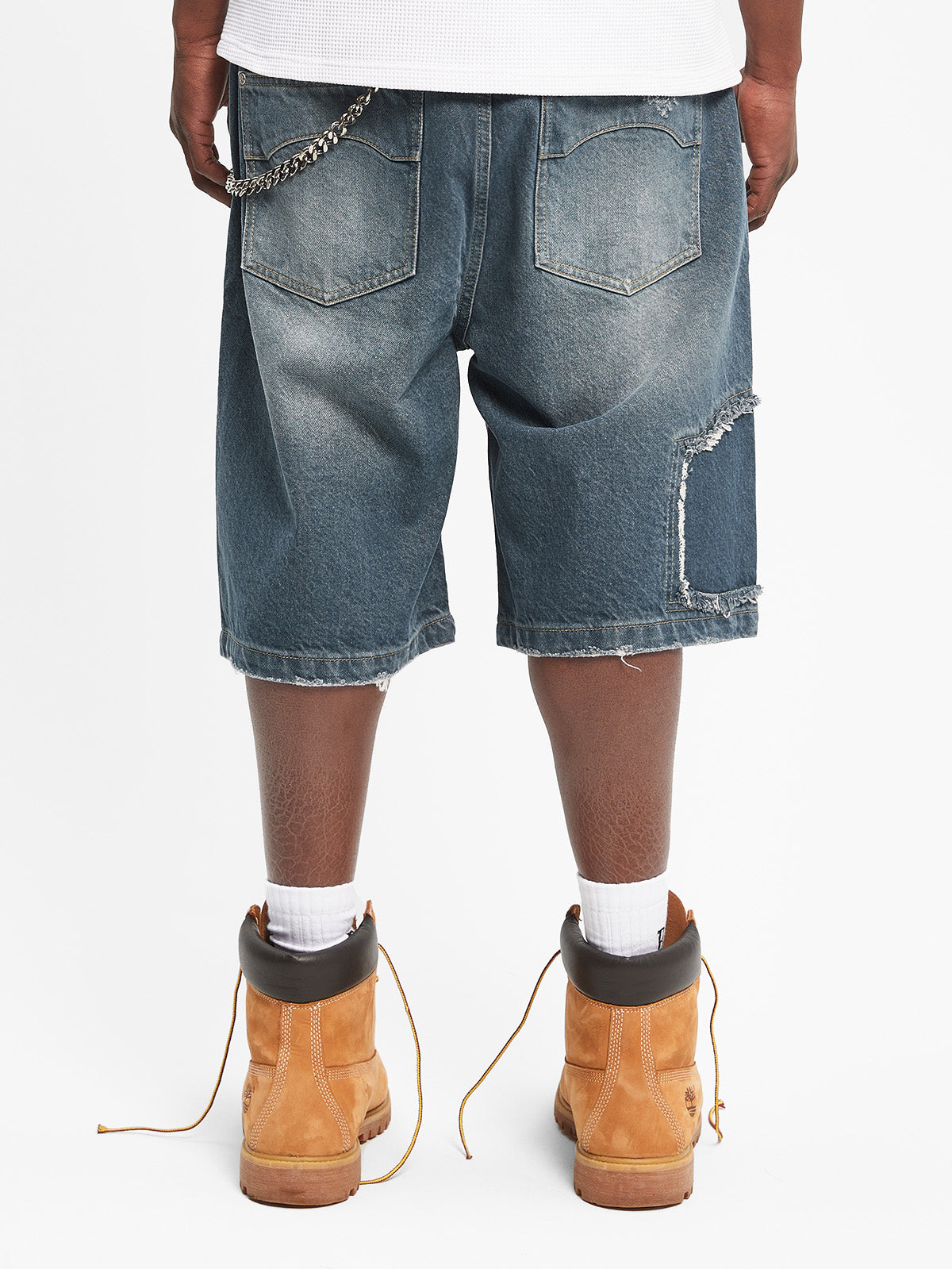 DELARUE JORTS - WASHED BLUE