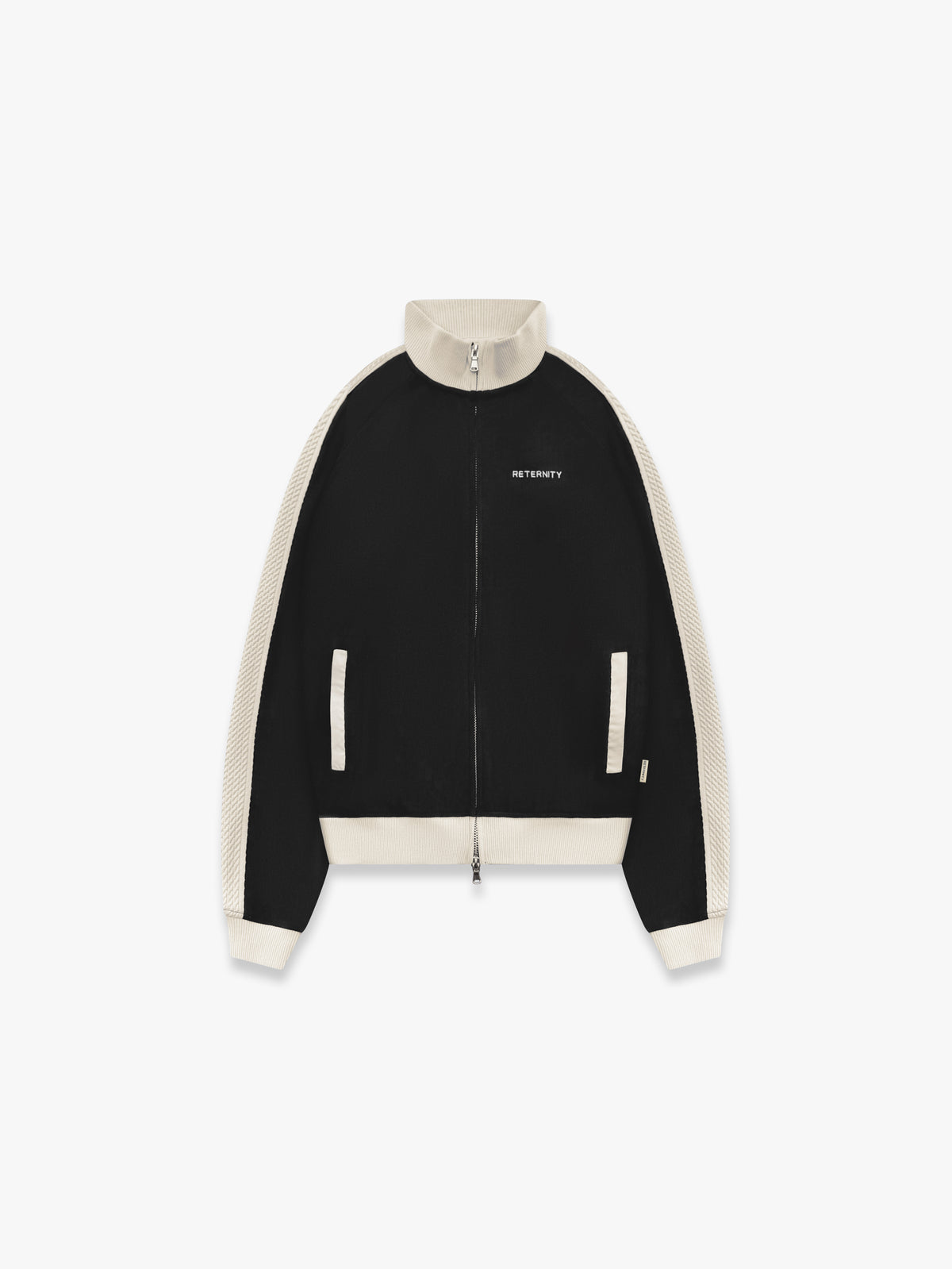 STUDIO KNIT TRACK JACKET - BLACK