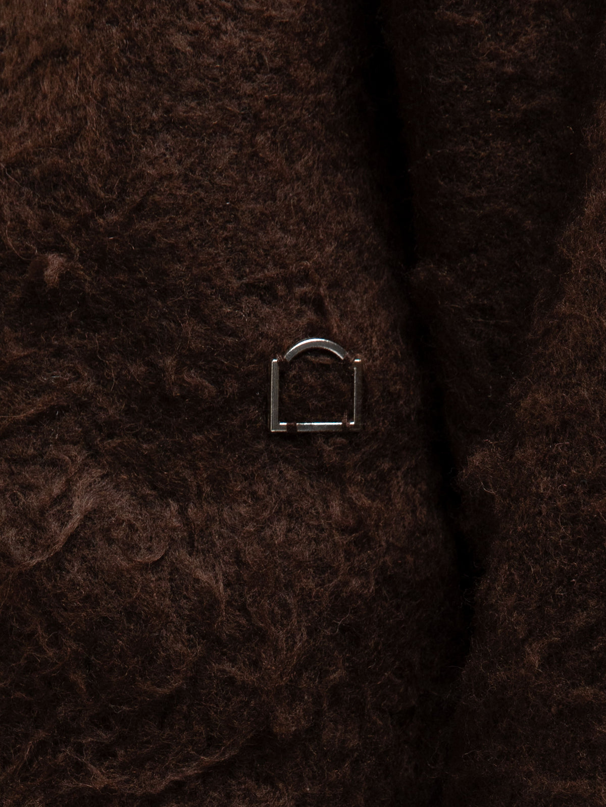 VINTAGE FURRY KNIT SWEATER - BROWN