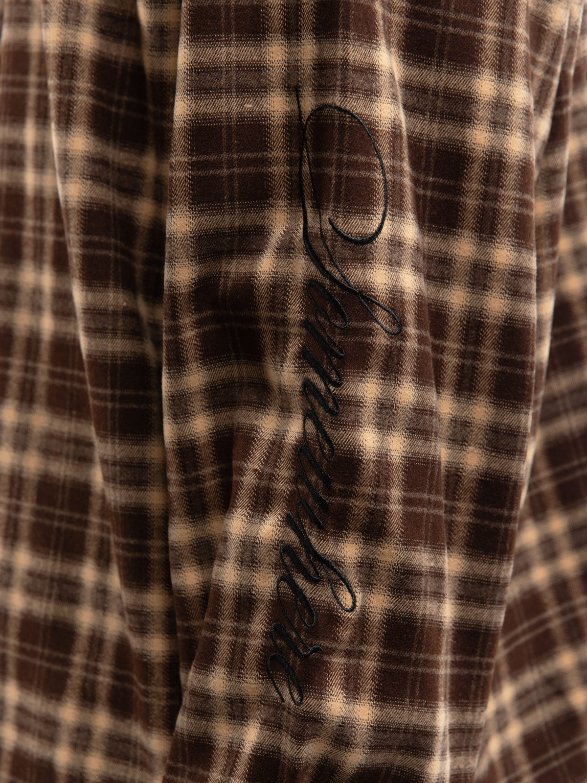 SOMEWHERE SOMEHOW FLANNEL SHIRT - BROWN