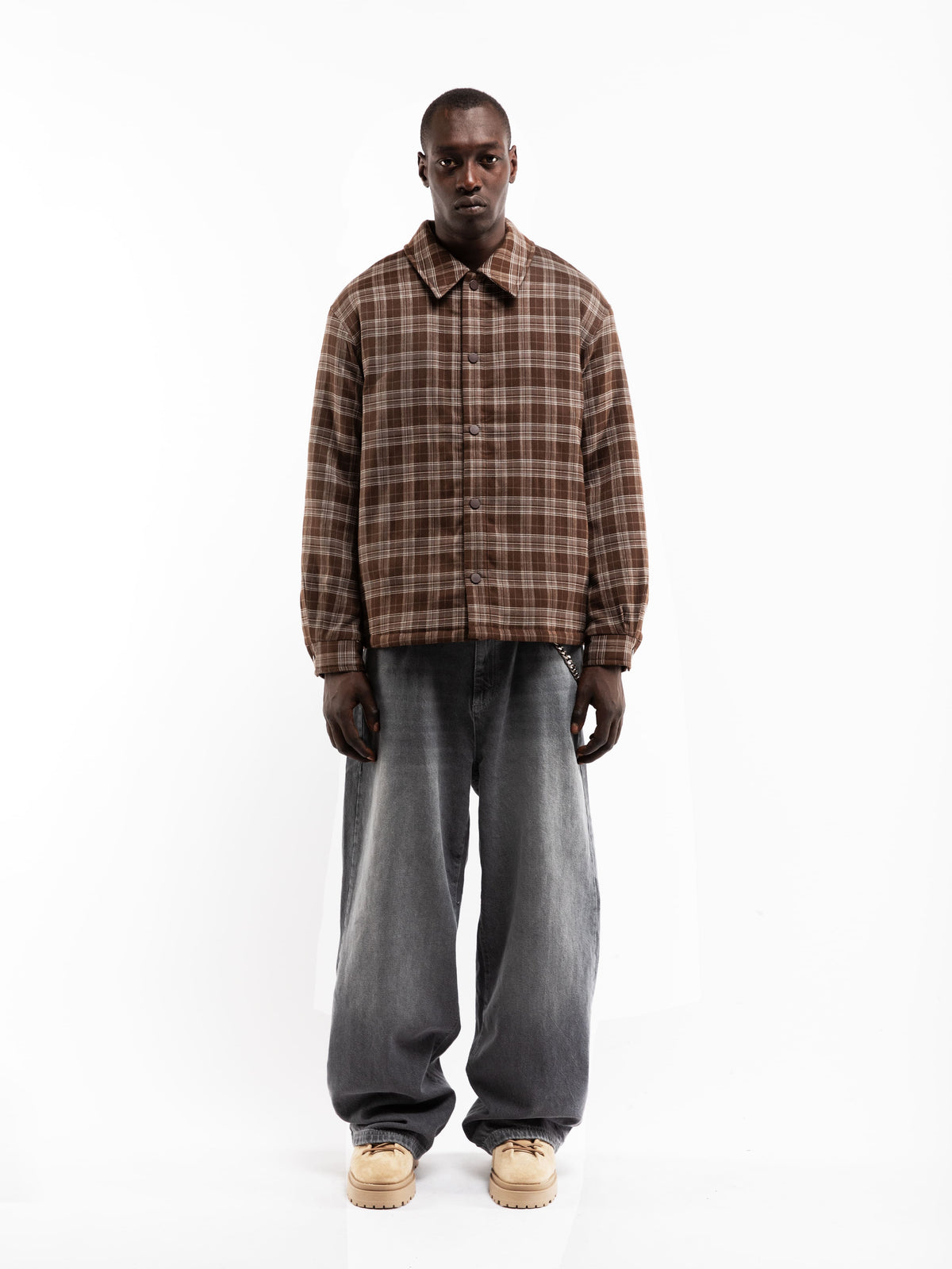 RETERNITY PADDED FLANNEL - BROWN