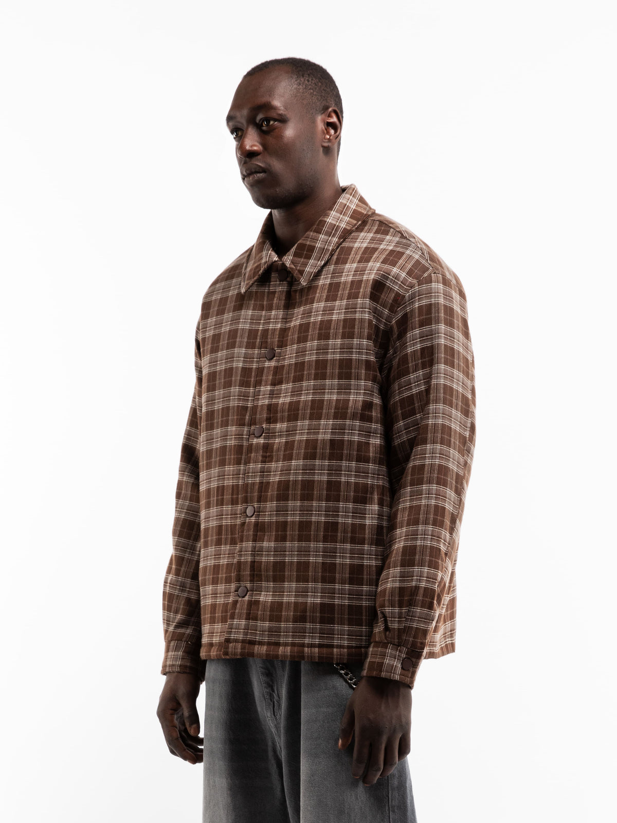 RETERNITY PADDED FLANNEL - BROWN