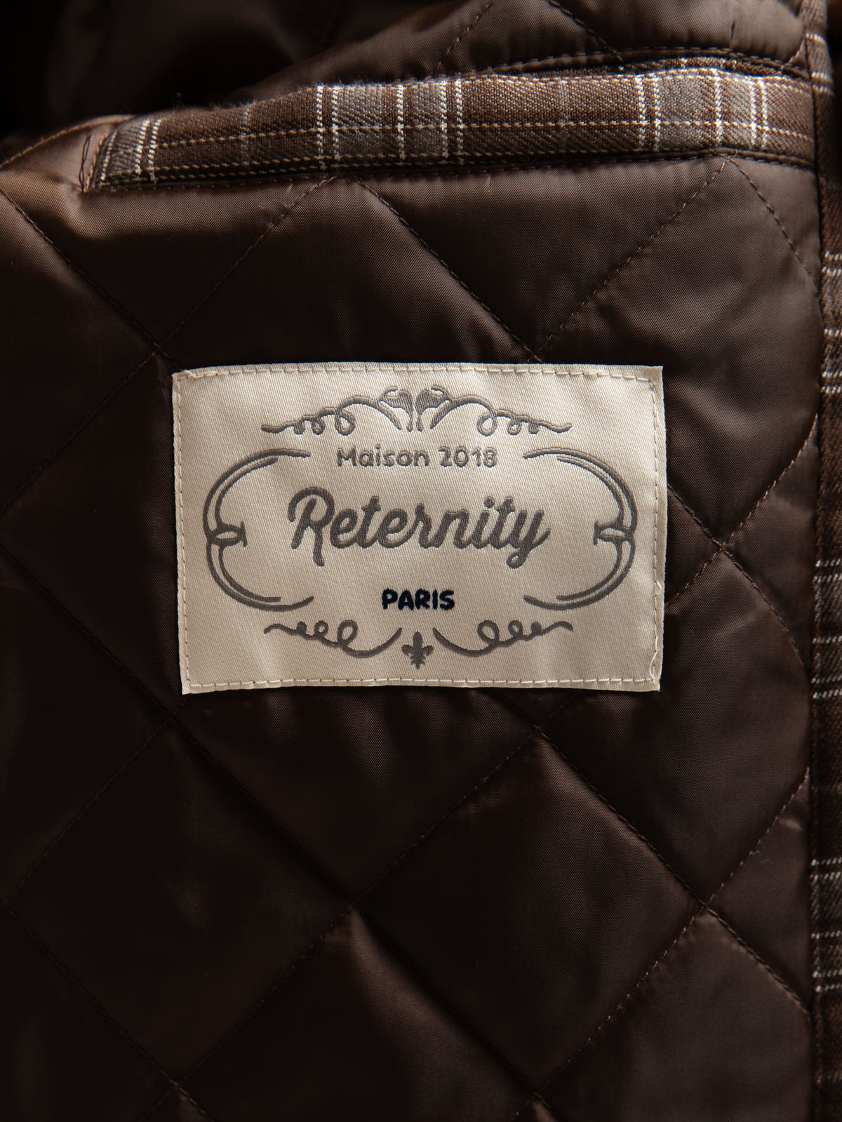 RETERNITY PADDED FLANNEL - BROWN