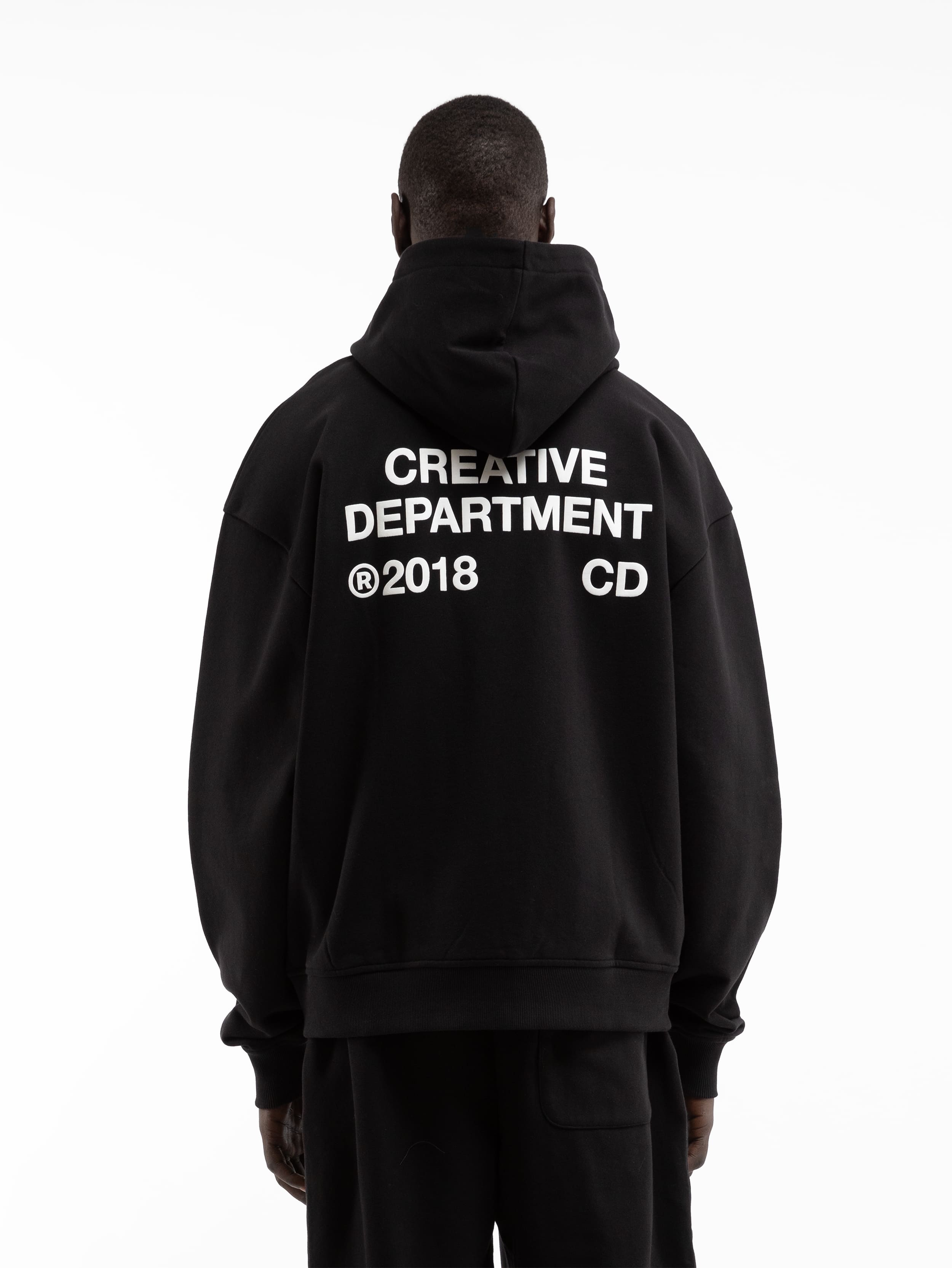 CREATIVE DEPT ZIP-HOODIE - BLACK