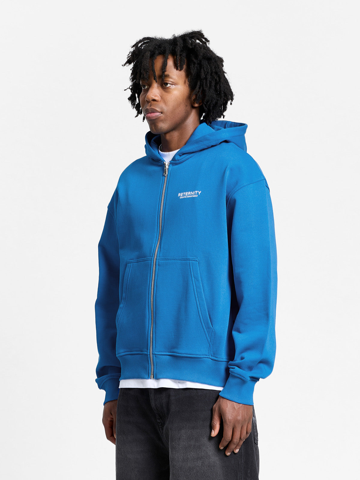 CREATIVE DEPT ZIP-HOODIE - BLUE