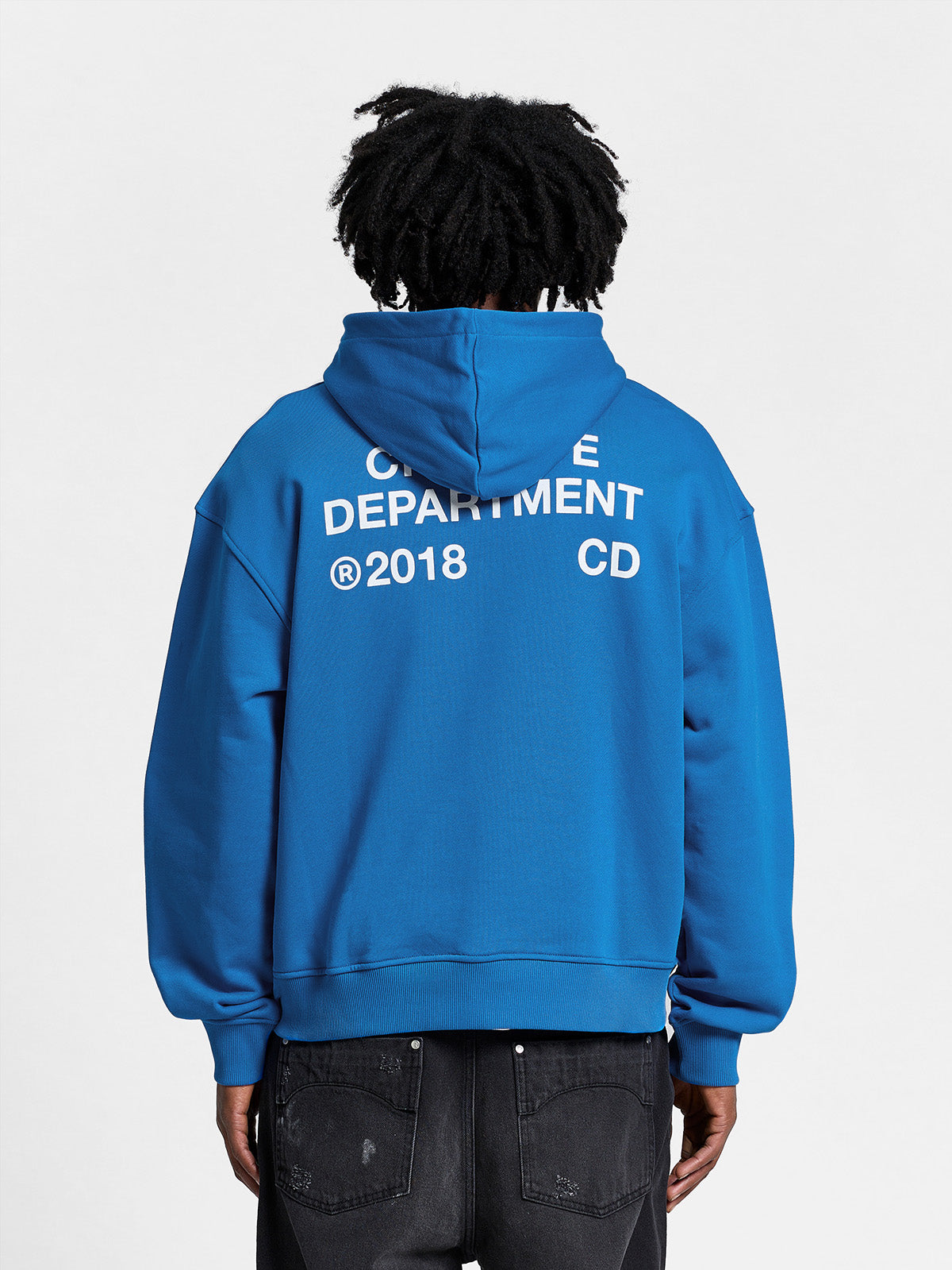 CREATIVE DEPT ZIP-HOODIE - BLUE