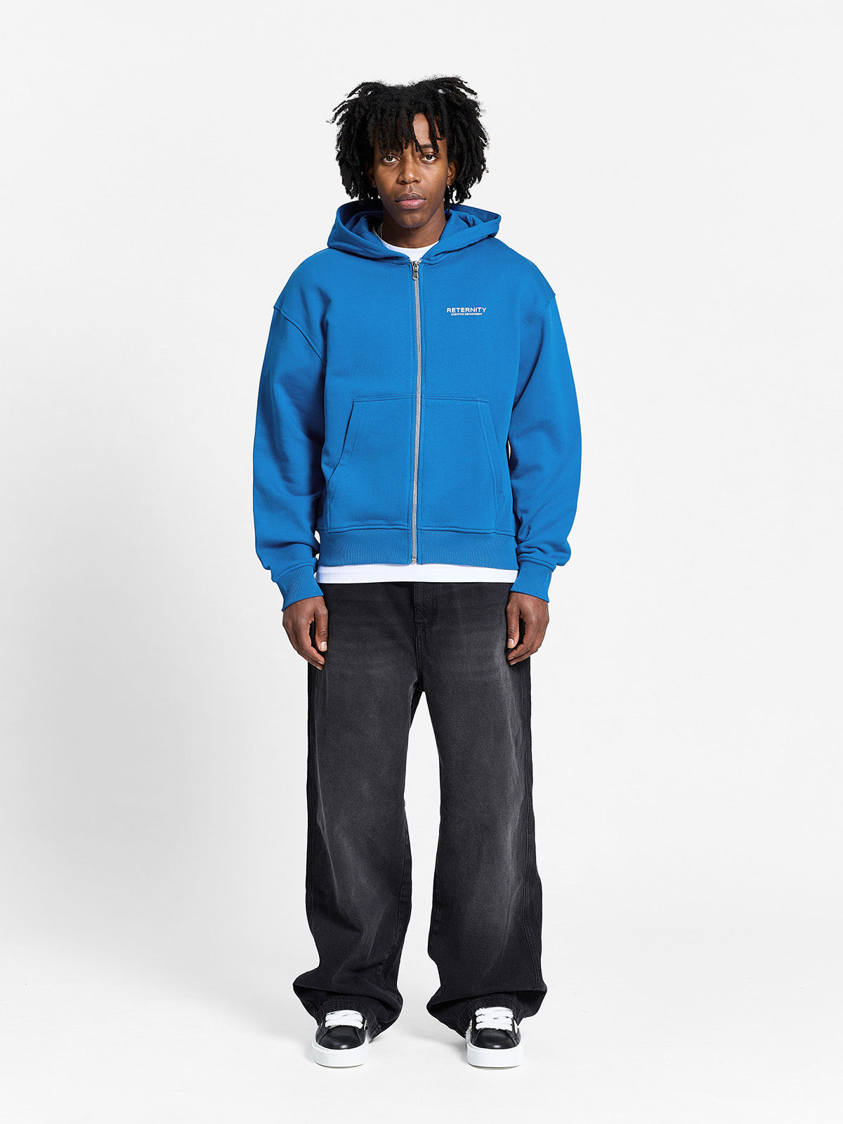 CREATIVE DEPT ZIP-HOODIE - BLUE