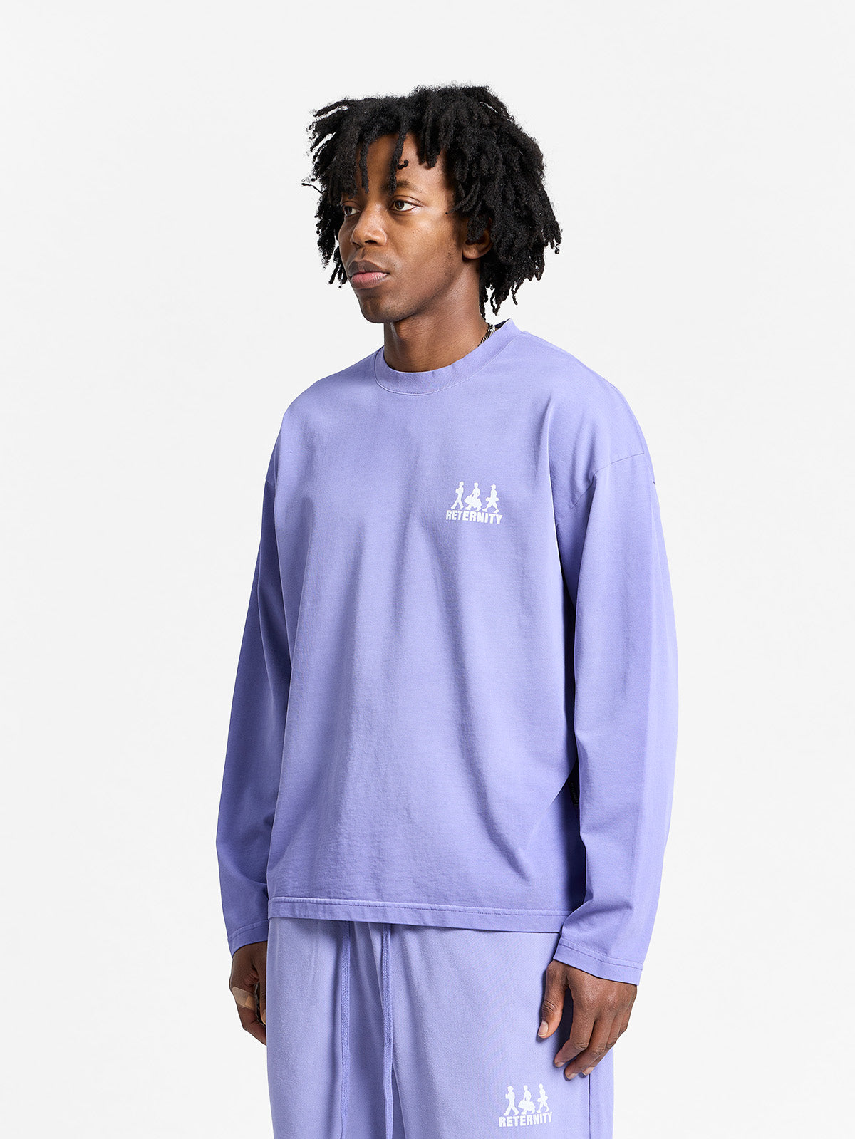 CREATIVE DEPT LOGO LONGSLEEVE - WASHED PURPLE