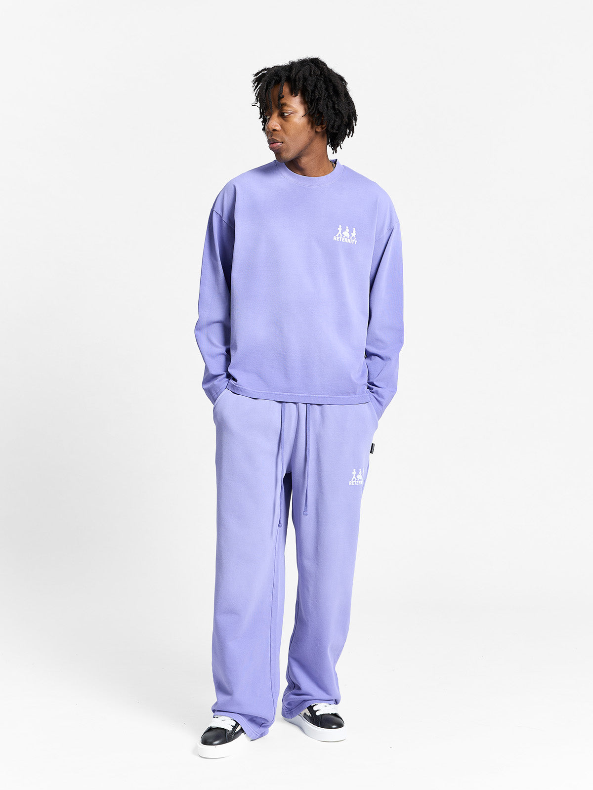 CREATIVE DEPT LOGO LONGSLEEVE - WASHED PURPLE