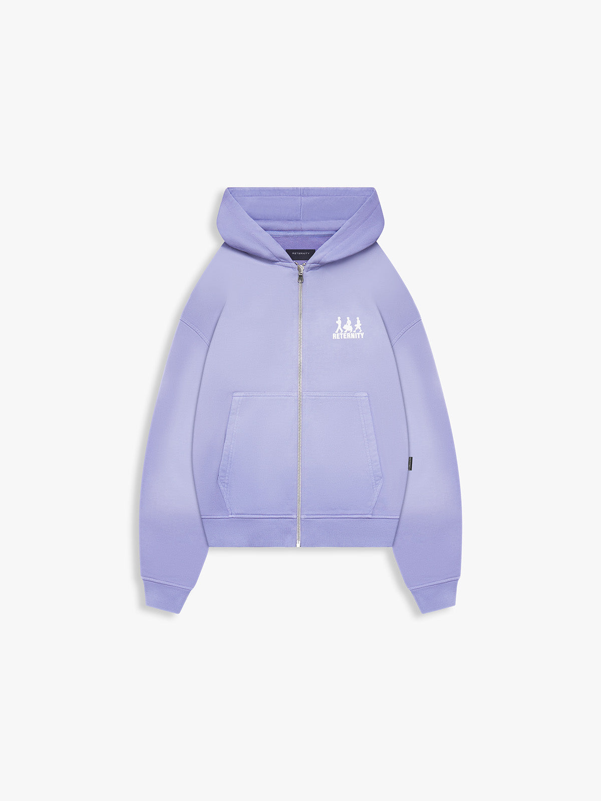 CREATIVE DEPT LOGO ZIP-HOODIE - WASHED PURPLE