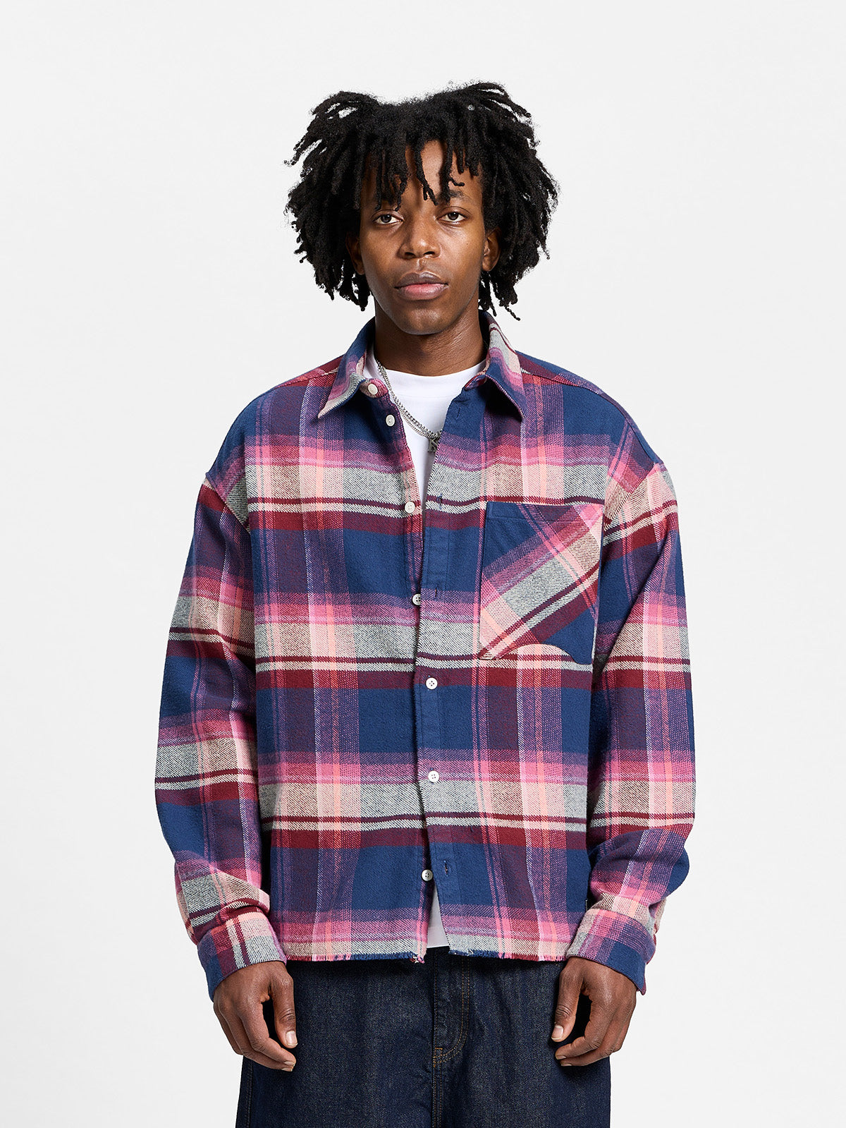 CREATIVE DEPT LOGO FLANNEL - PURPLE