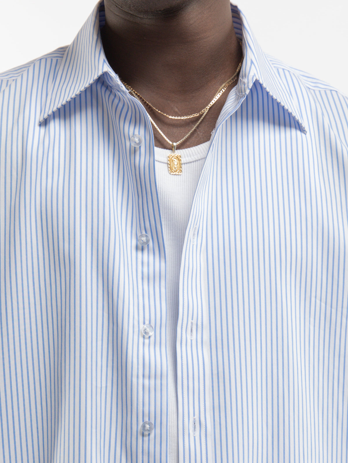 BOULEVARD SHIRT - BLUE/WHITE