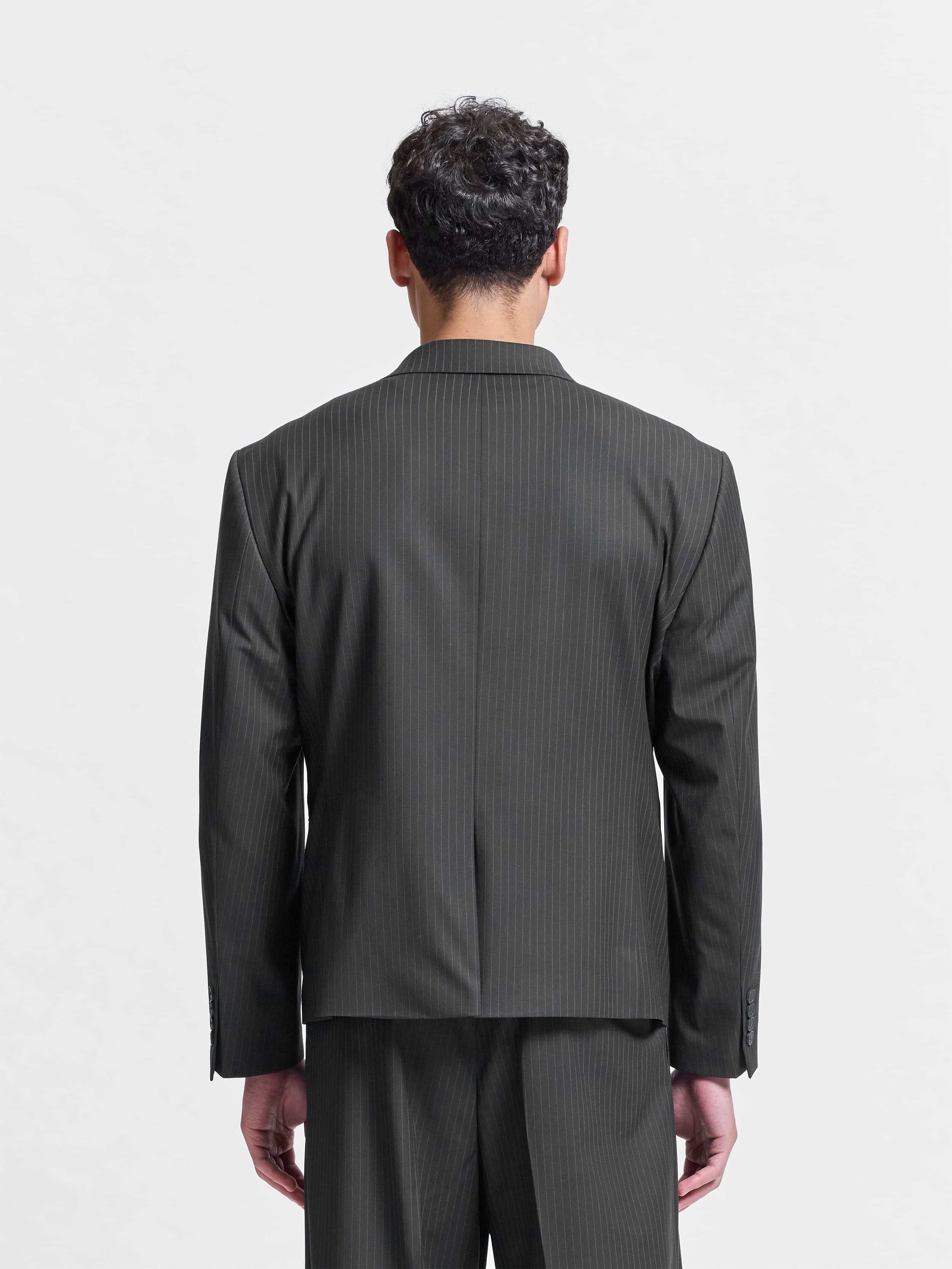 SIGNE BLAZER - PINSTRIPE GREY