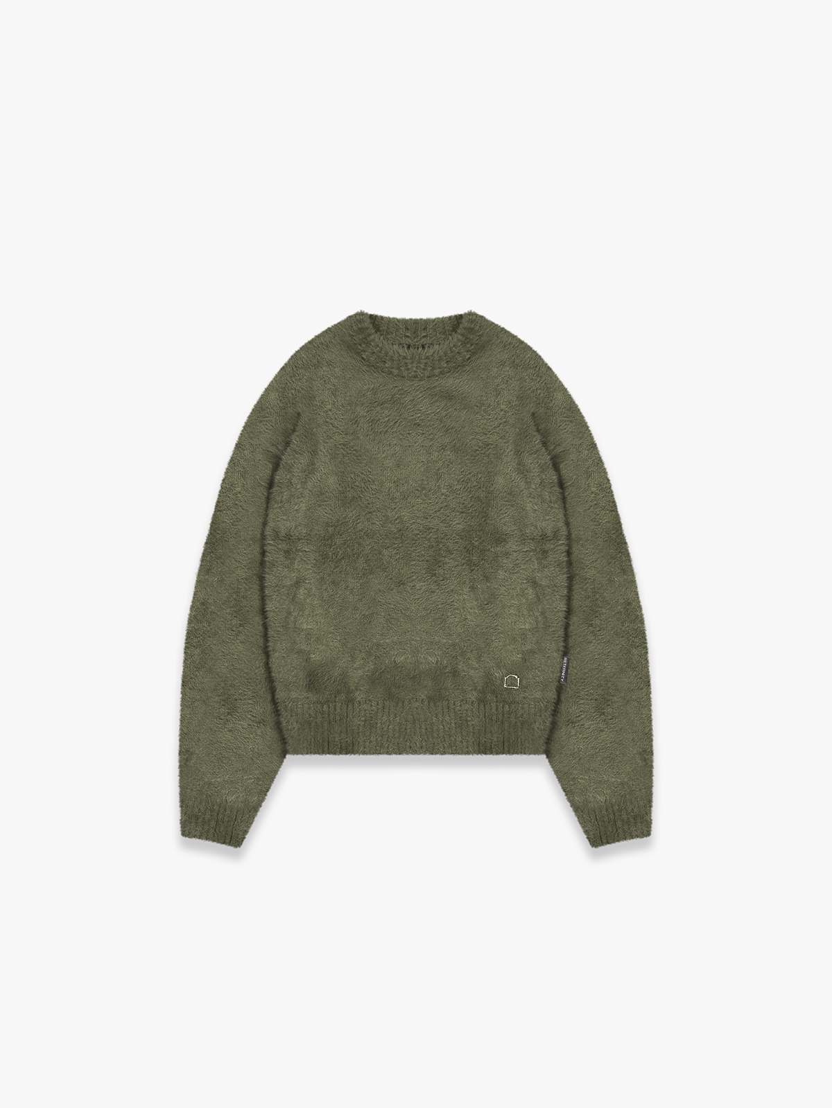 ESSENTIAL FURRY KNIT SWEATER - DARKGREEN ESSENTIAL FURRY KNIT SWEATER - DARKGREEN