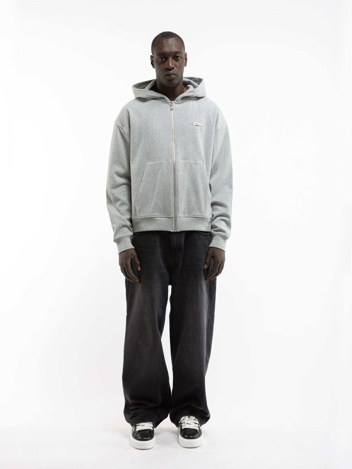 L’ATELIER LINE ZIP-HOODIE - GREY