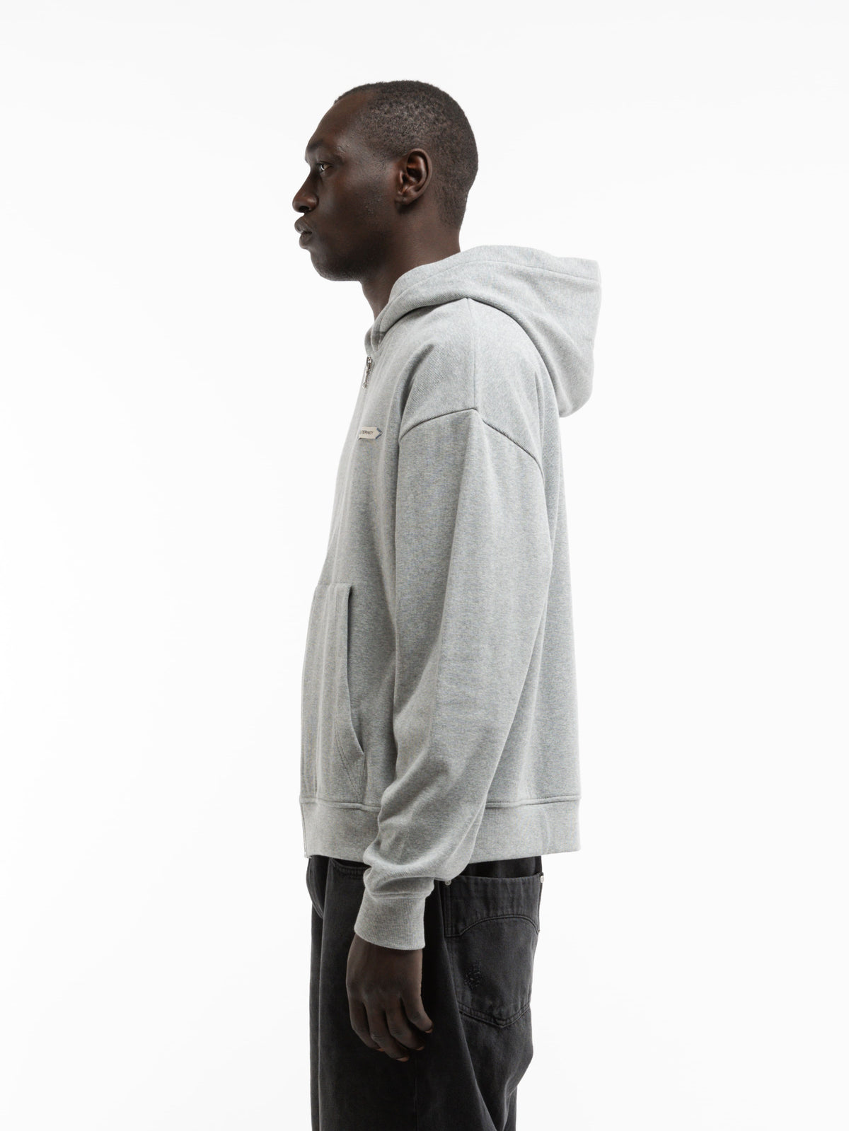 L’ATELIER LINE ZIP-HOODIE - GREY