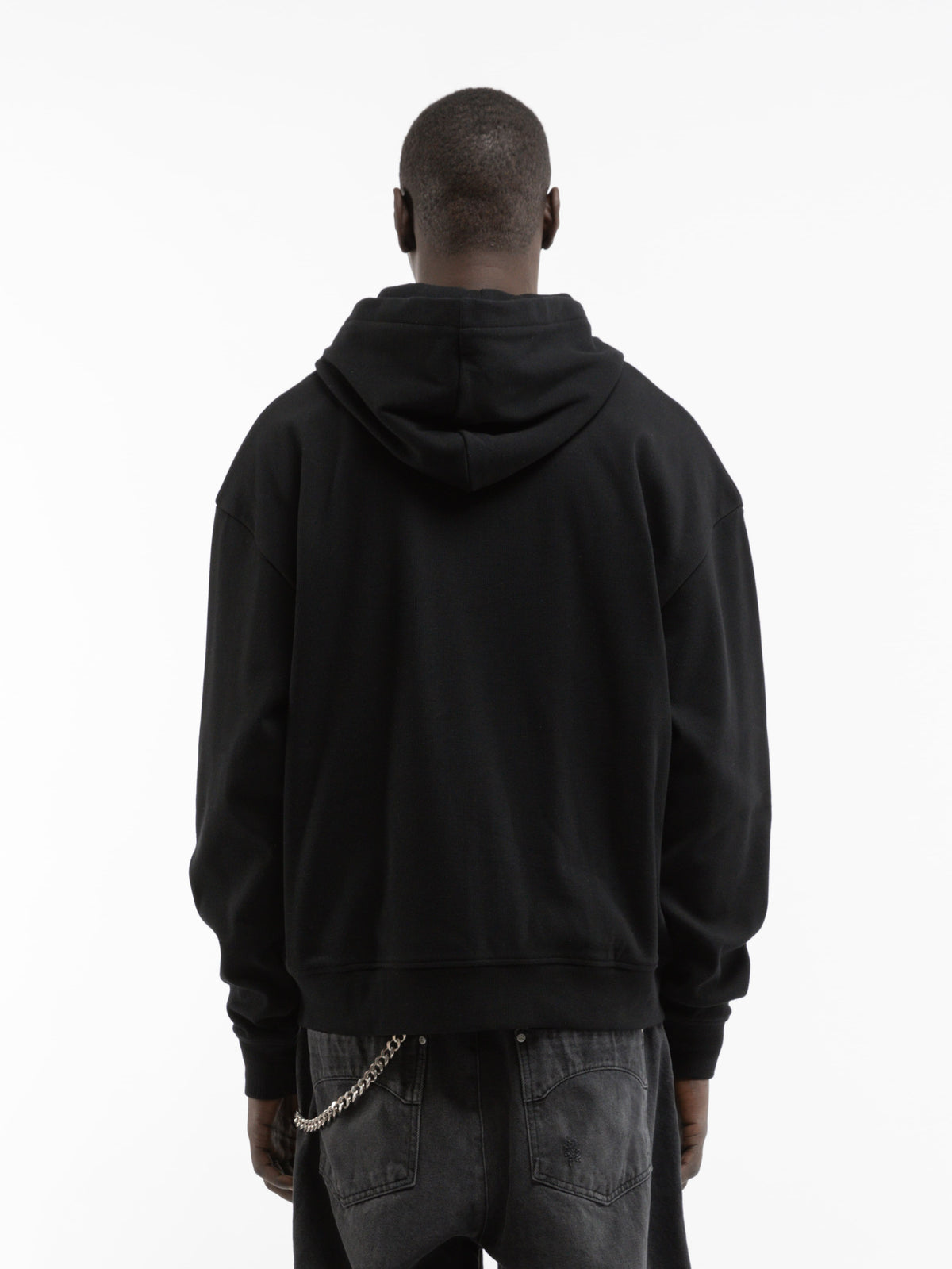 L’ATELIER LINE ZIP-HOODIE - BLACK