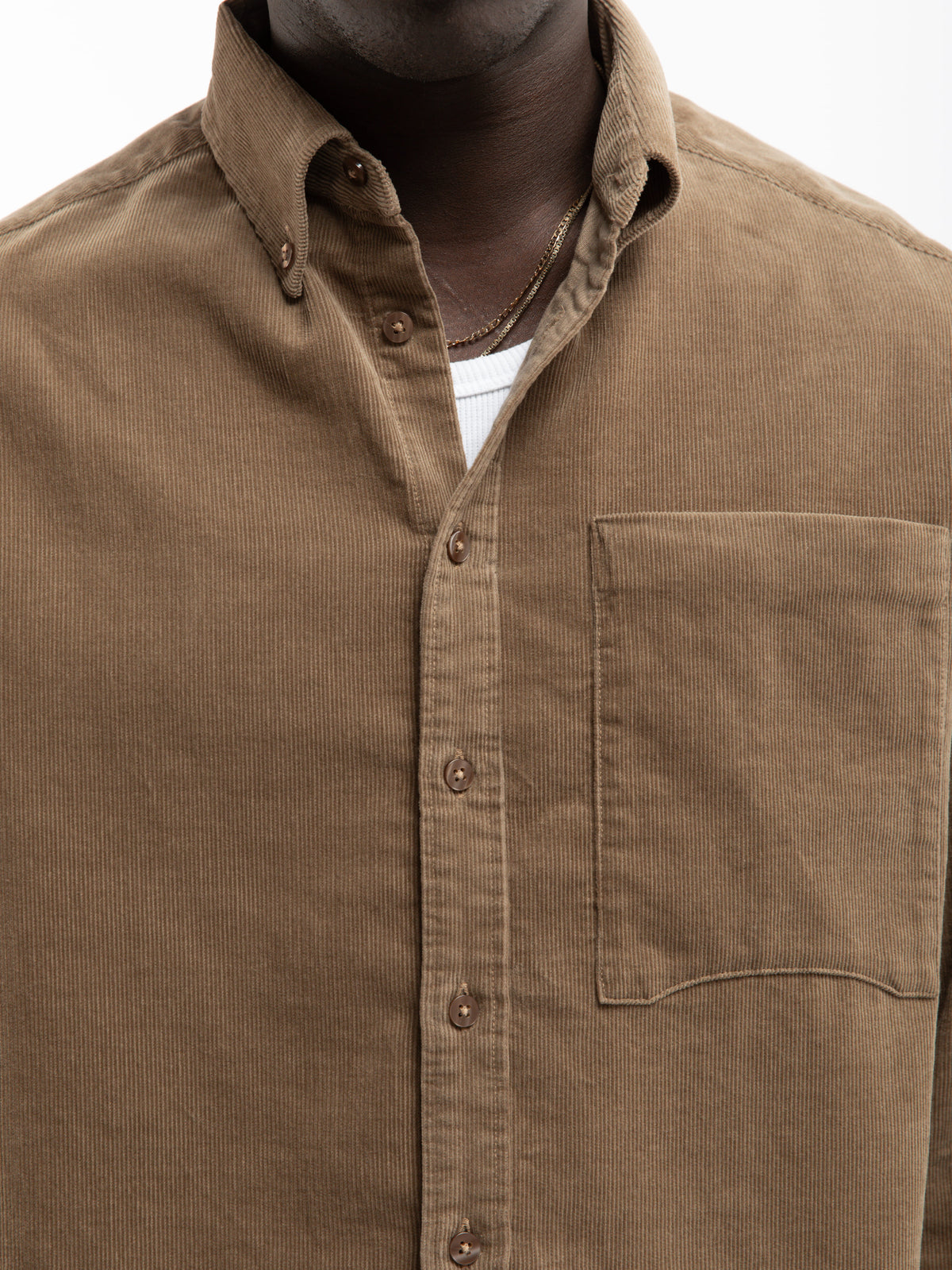SIGNE SHIRT - BROWN CORD