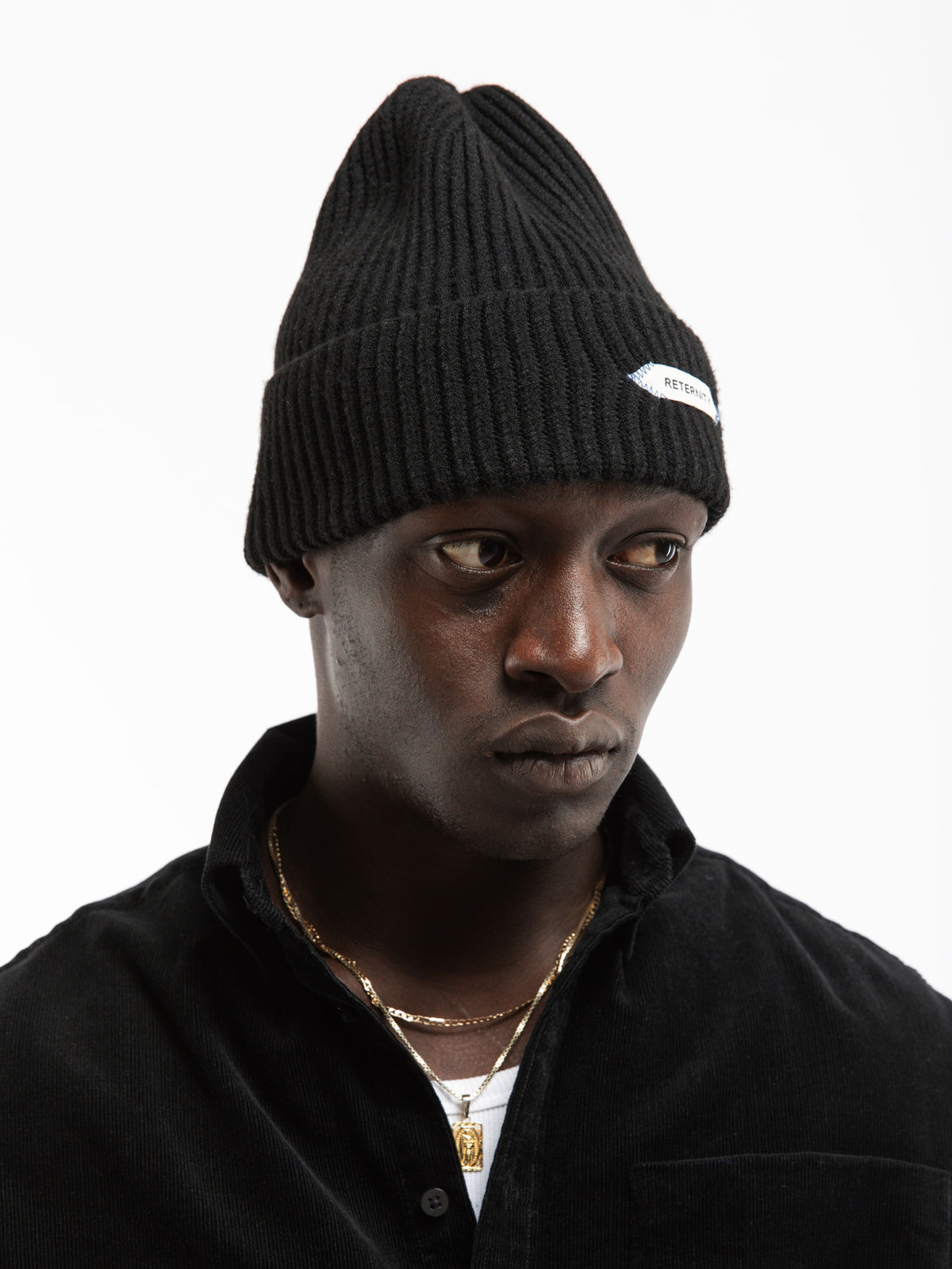 L’ATELIER LINE BEANIE - BLACK