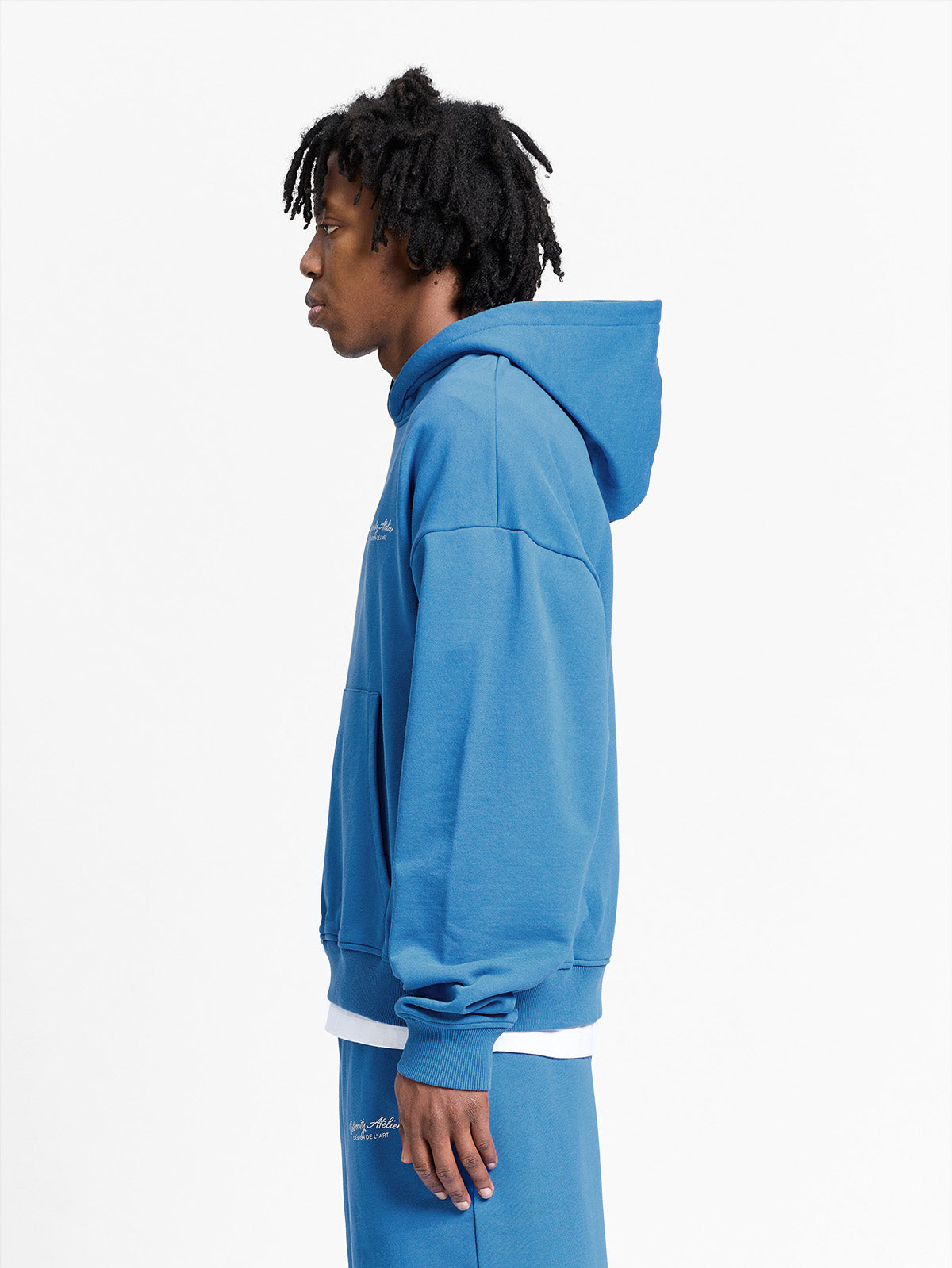 DE L'ART ZIP-HOODIE - BLUE