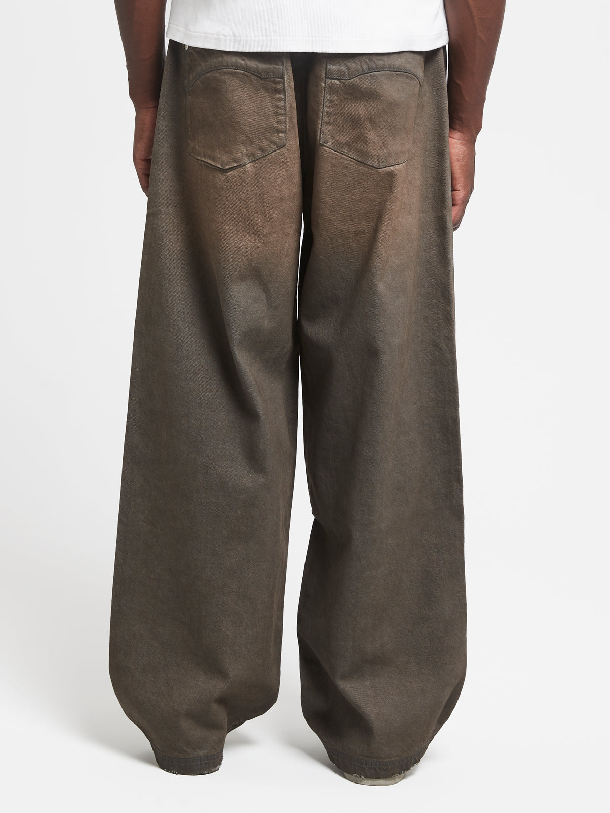 WAXED NOIR DENIM - VINTAGE BROWN