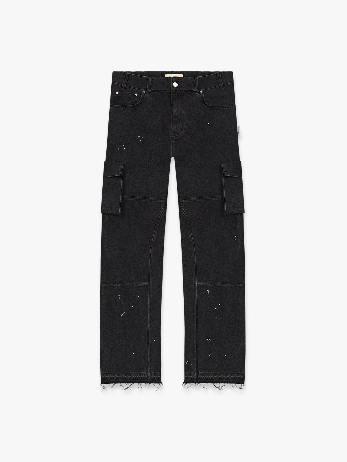 SPLATTER DENIM - WASHED BLACK