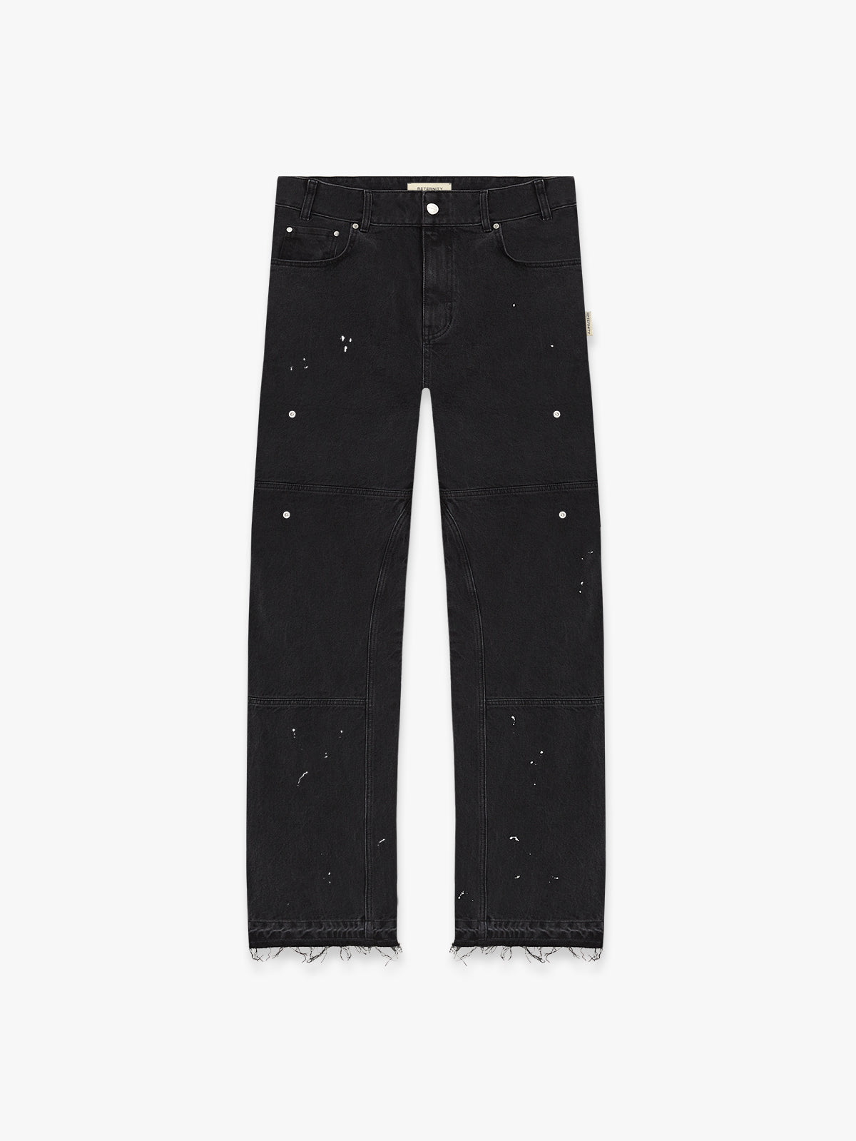 SPLATTER DENIM - WASHED BLACK