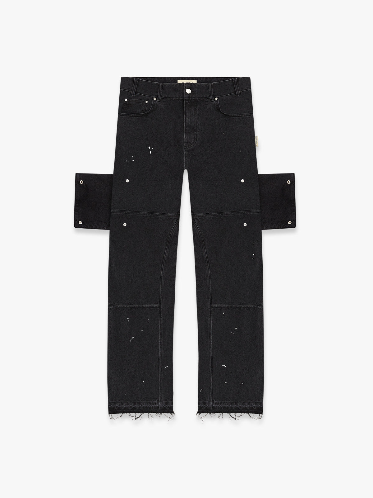 SPLATTER DENIM - WASHED BLACK