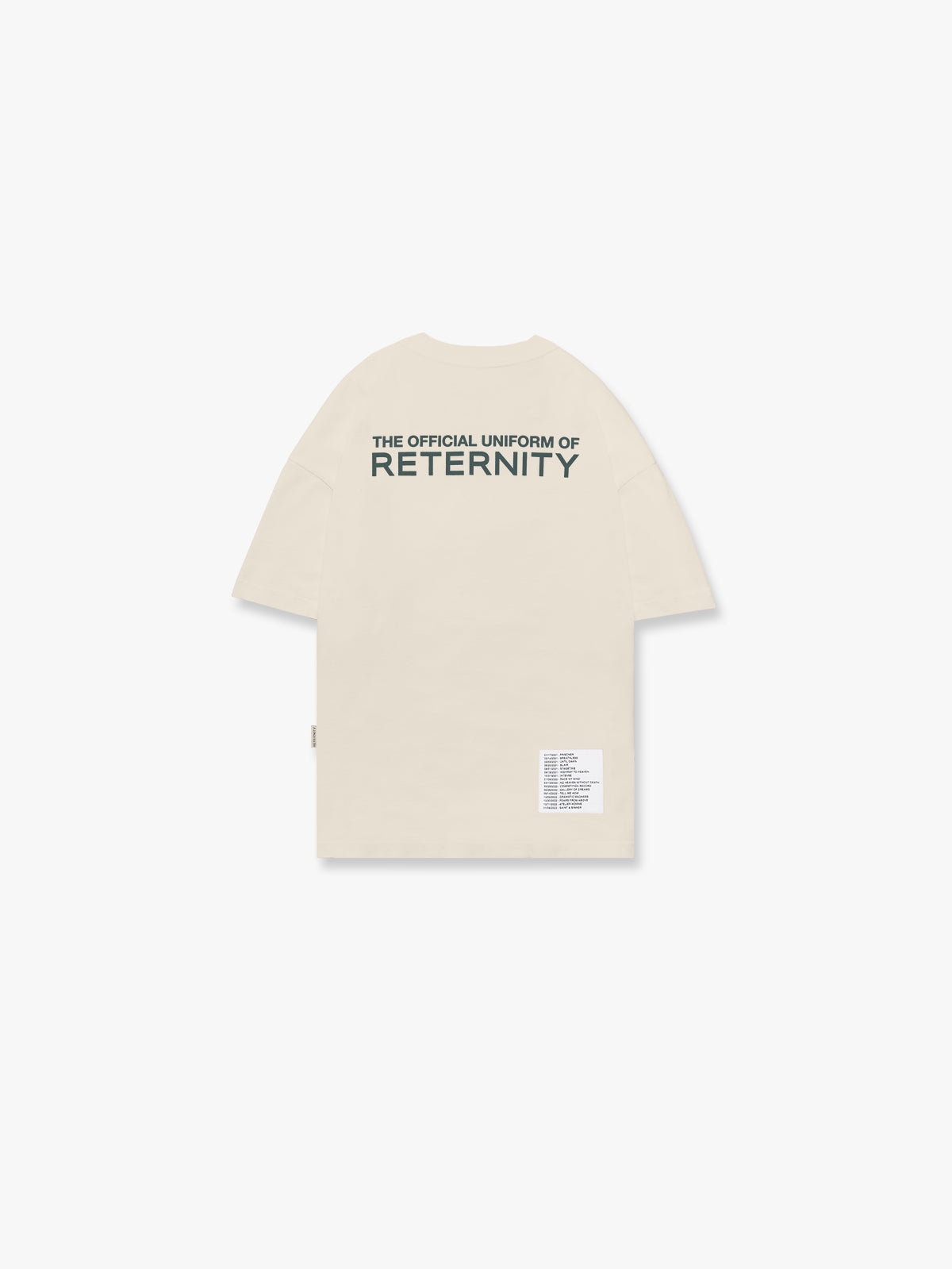 T-SHIRT OFFICIAL UNIFORM- IVORY/GREEN