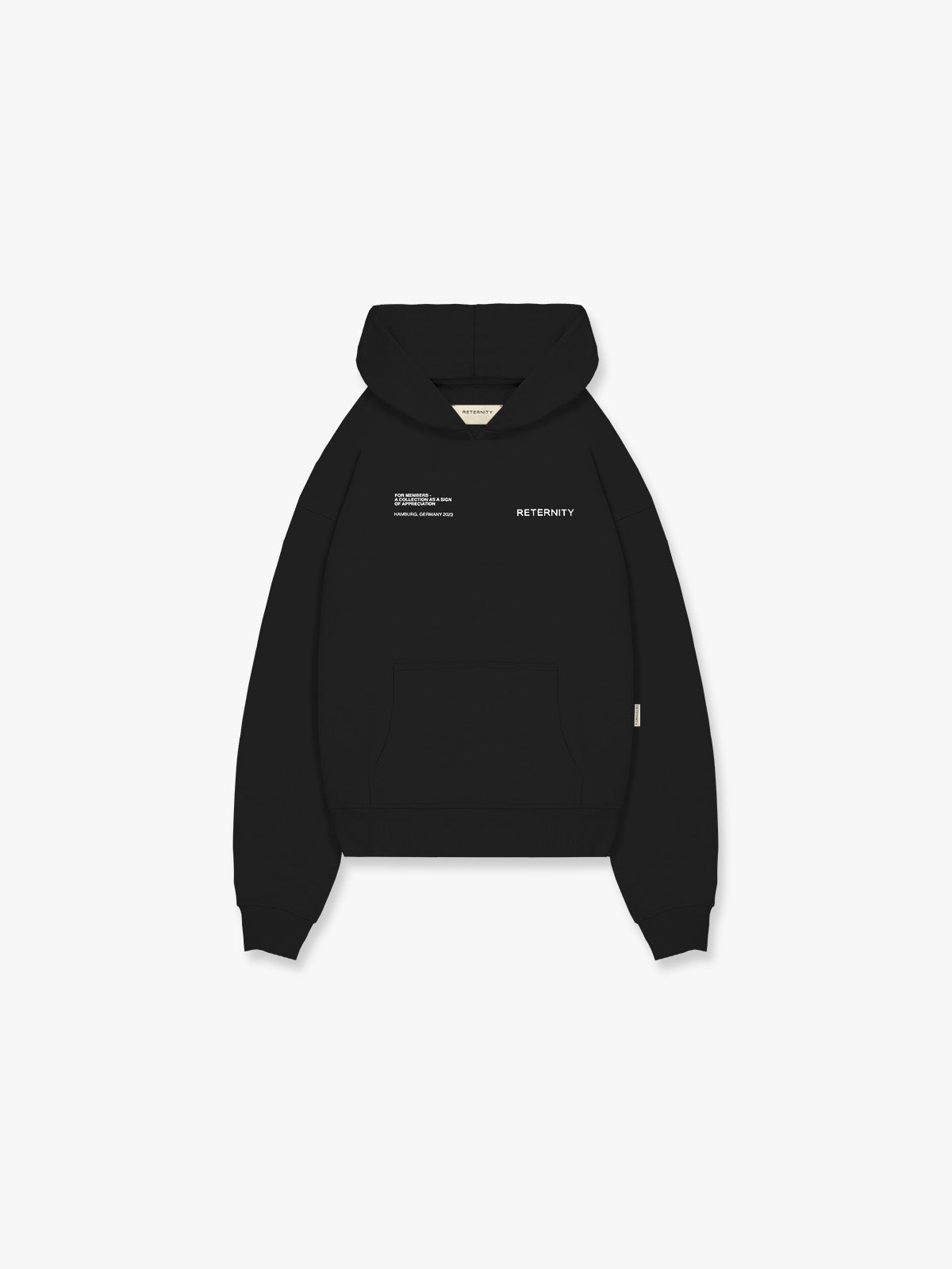 HOODIE OFFICIAL UNIFORM BLACK WHITE