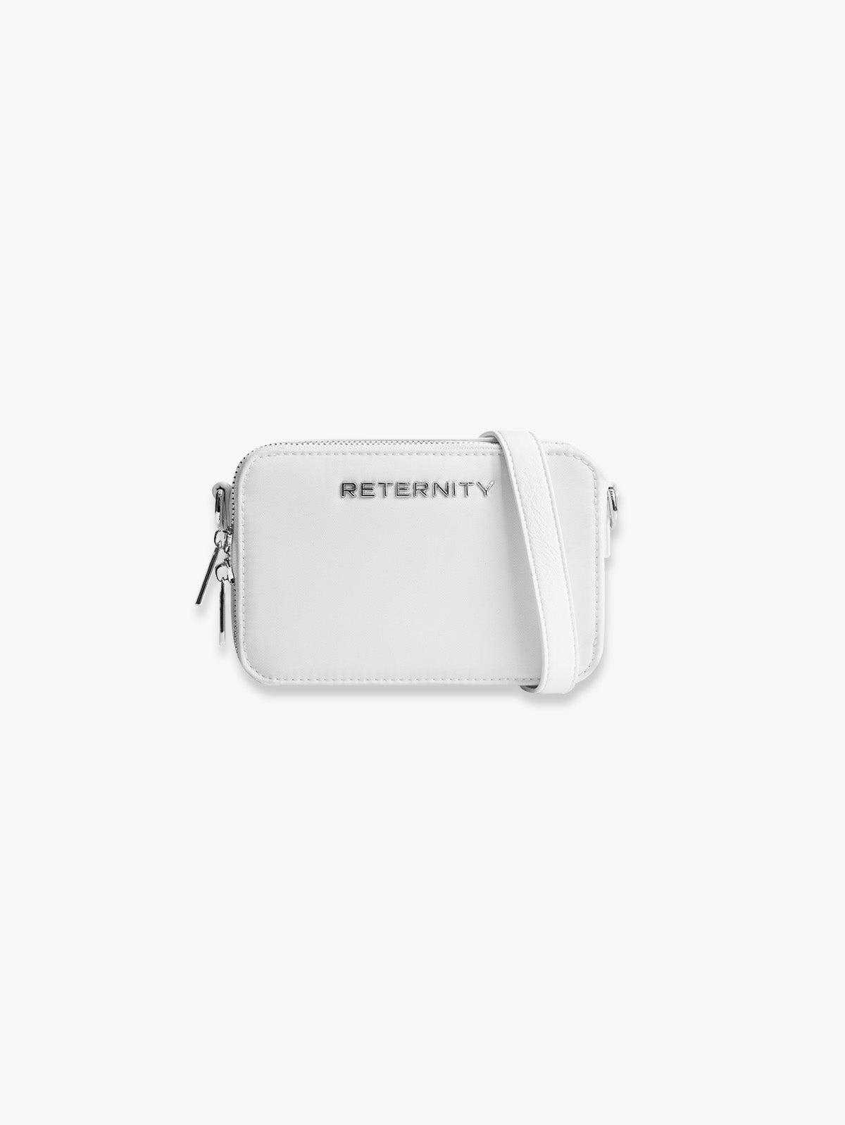 RETERNITY NYLON SHOULDER BAG WHITE