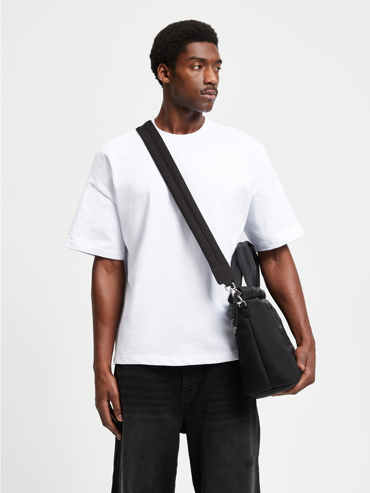 RETERNITY QUILTED TOTE BAG - BLACK