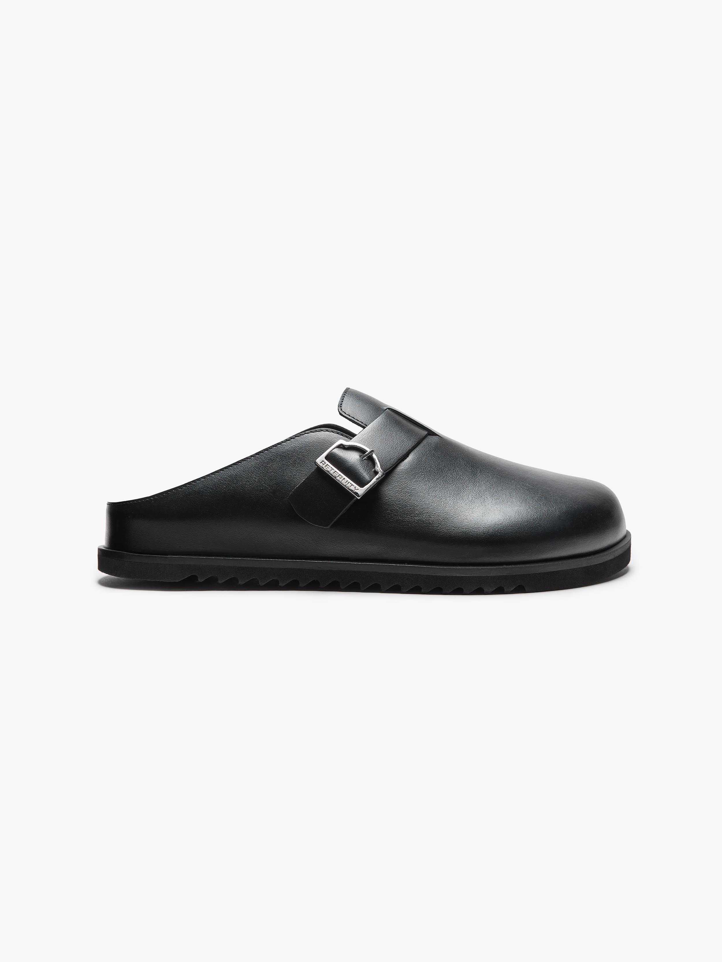RETERNITY MULE - BLACK LEATHER