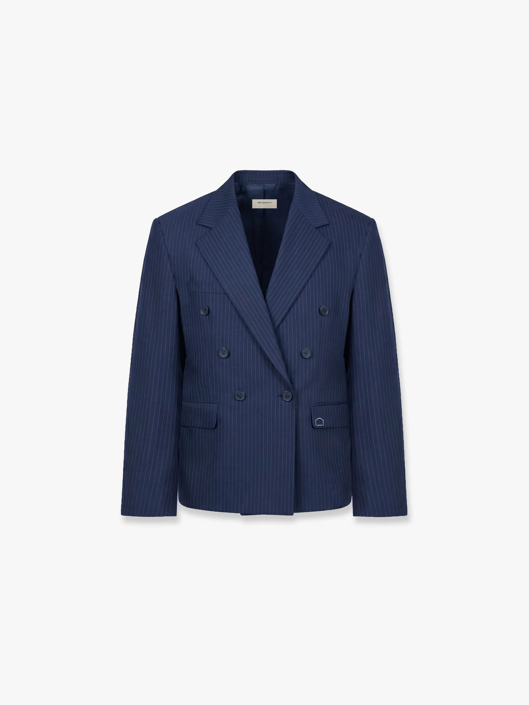 SIGNE BLAZER - PINSTRIPE BLUE