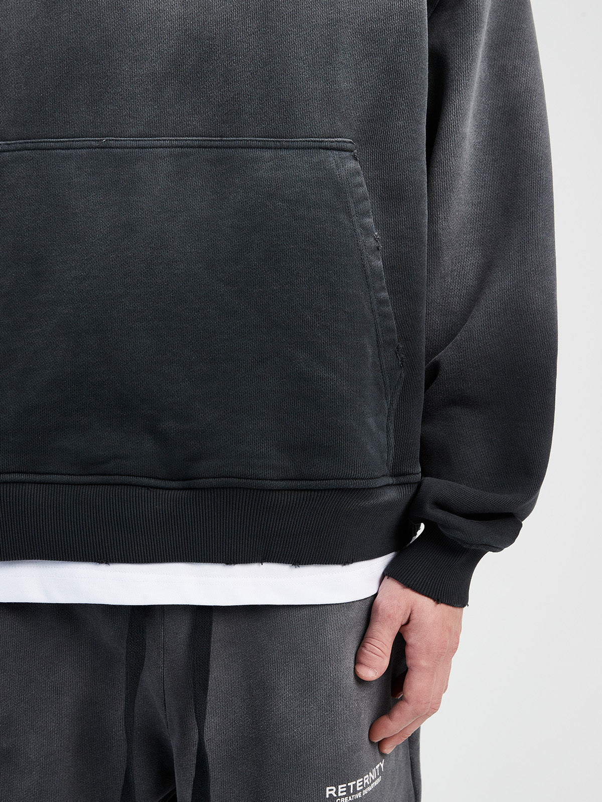 CREATIVE DEPT HOODIE - FADED BLACK