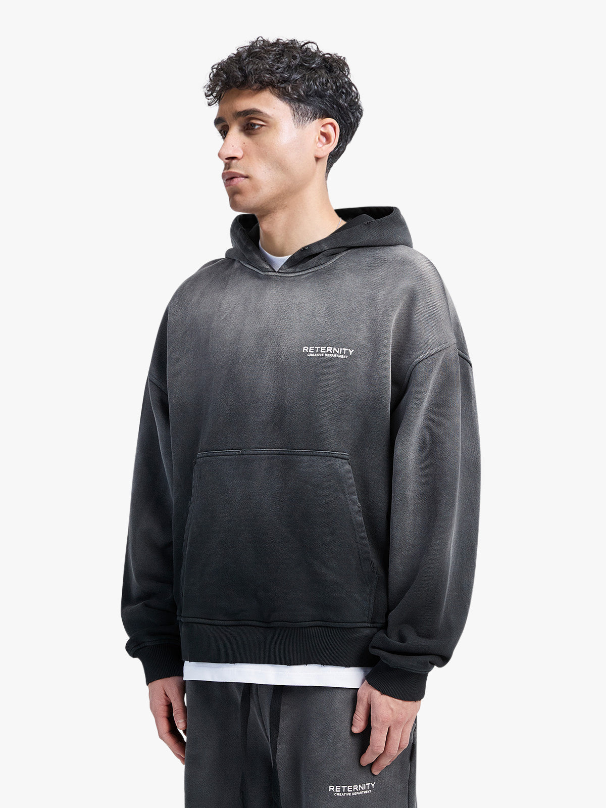 CREATIVE DEPT HOODIE - FADED BLACK
