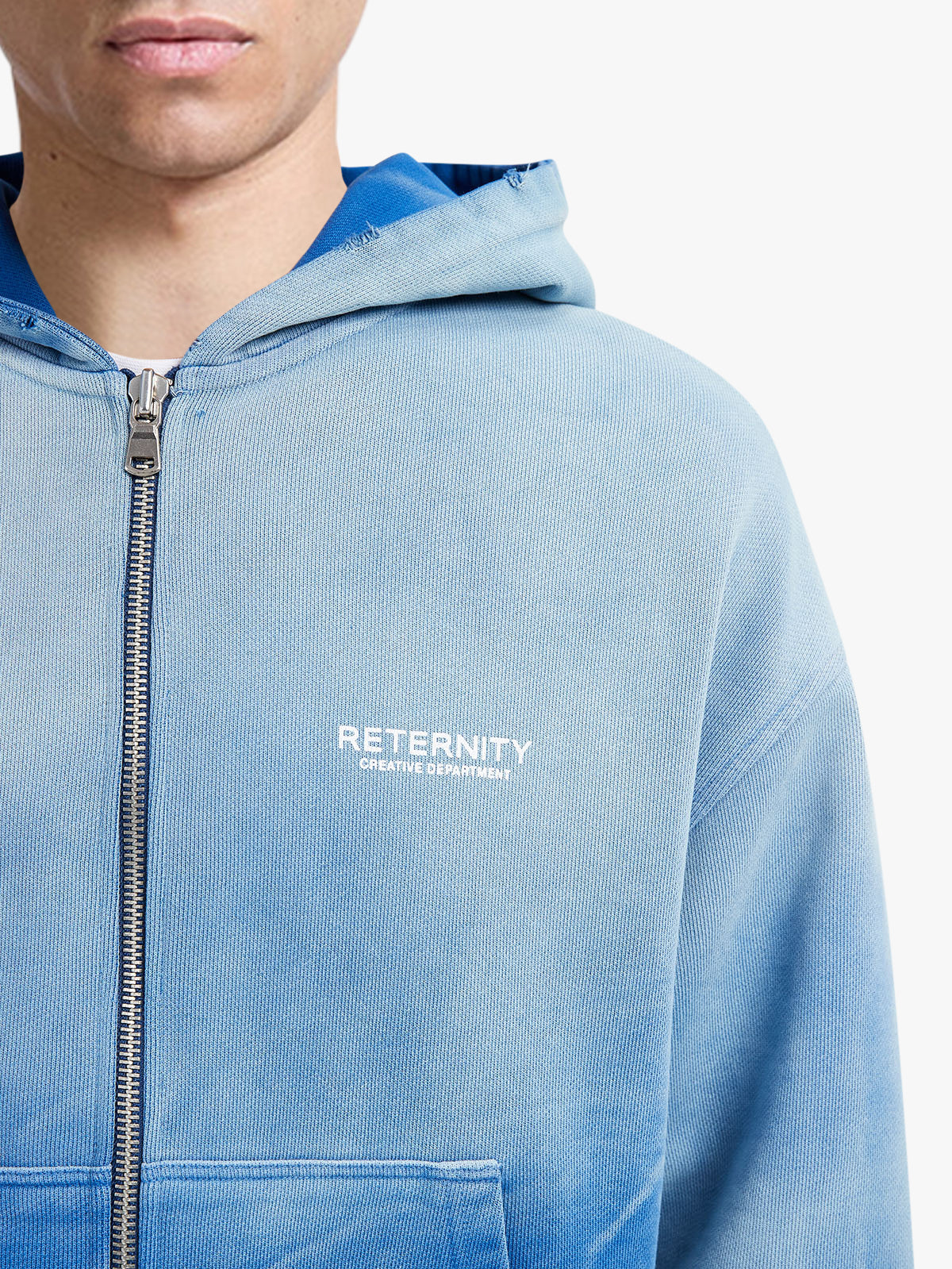 CREATIVE DEPT ZIP-HOODIE - FADED BLUE