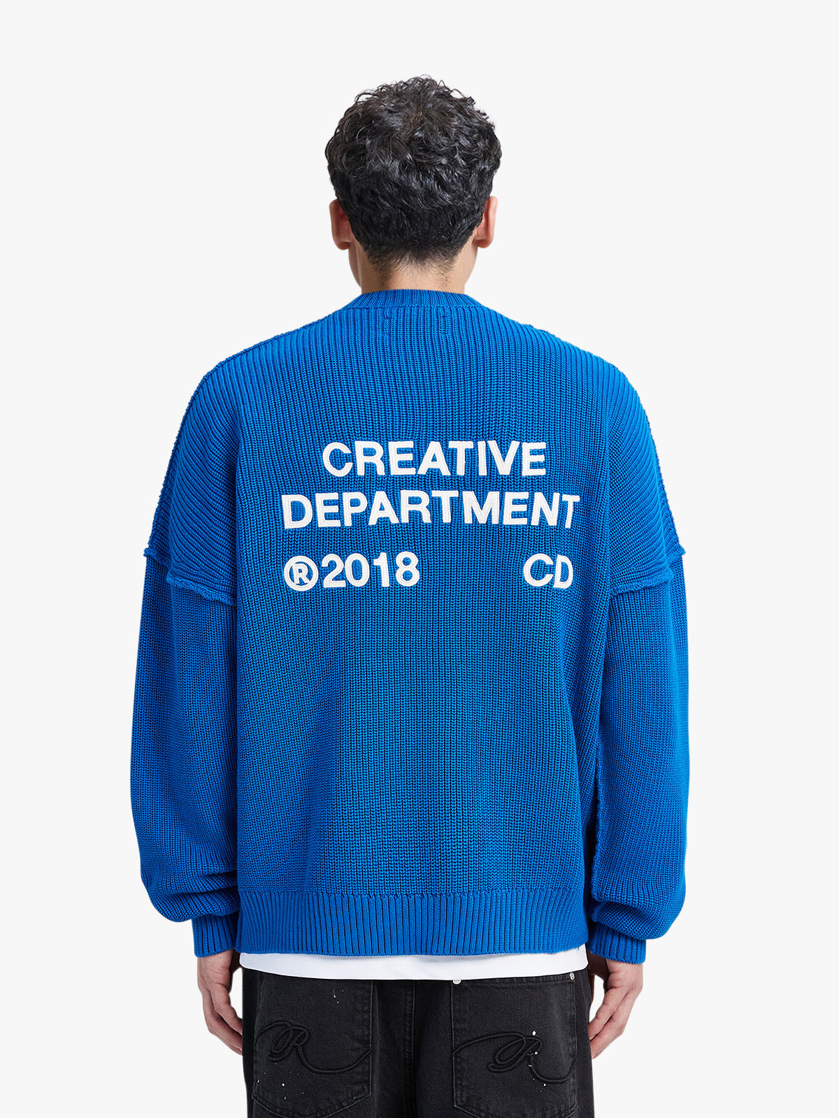 CREATIVE DEPT KNIT SWEATER - BLUE