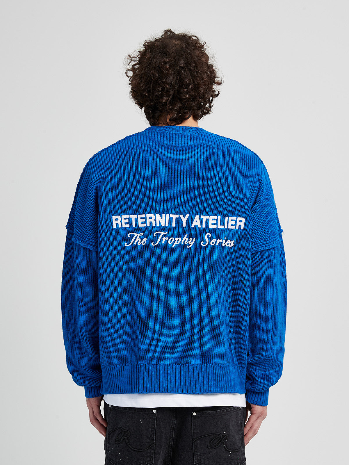 KNIT SWEATER THE TROPHY SERIES - BLUE