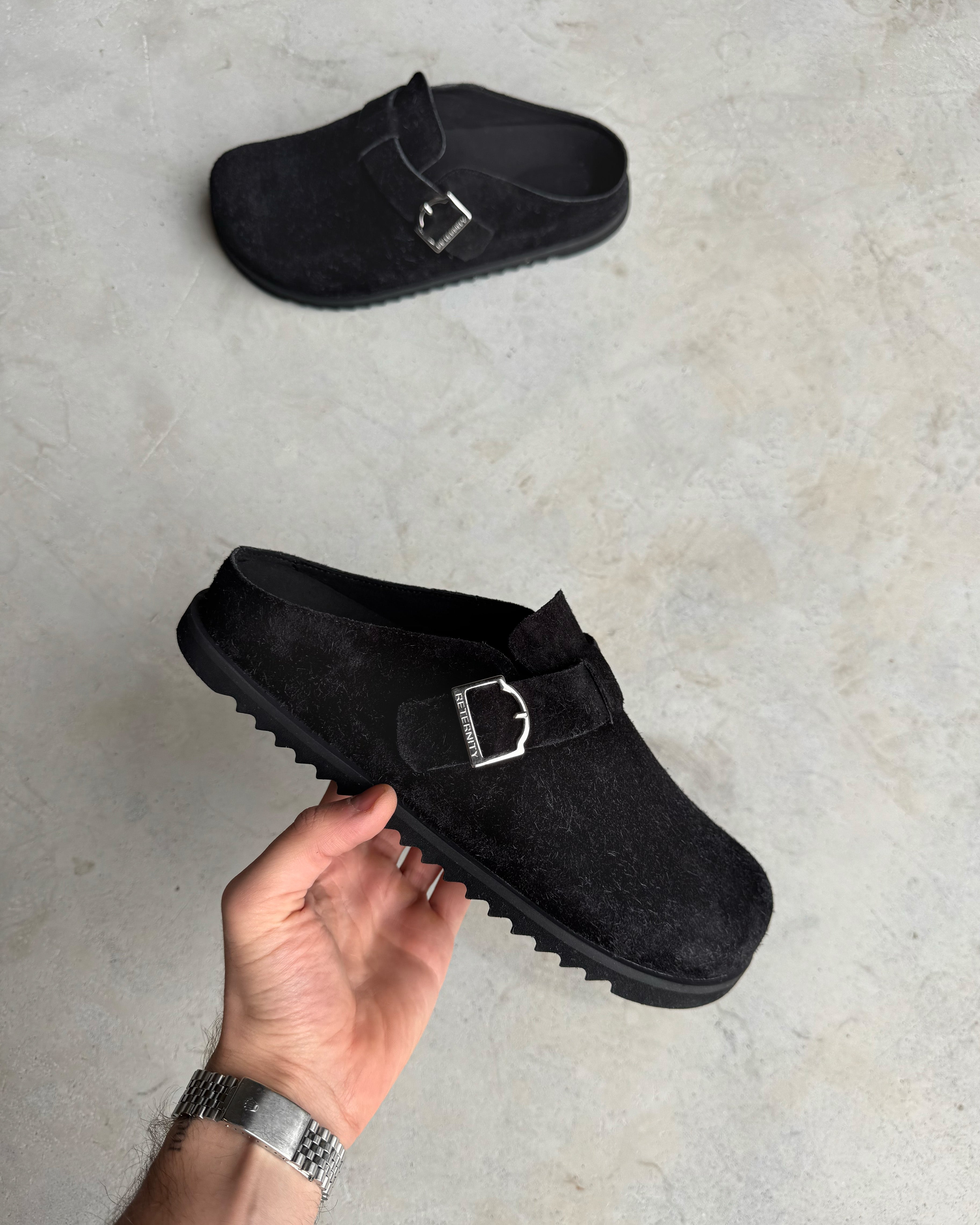 RETERNITY MULE - WASHED BLACK