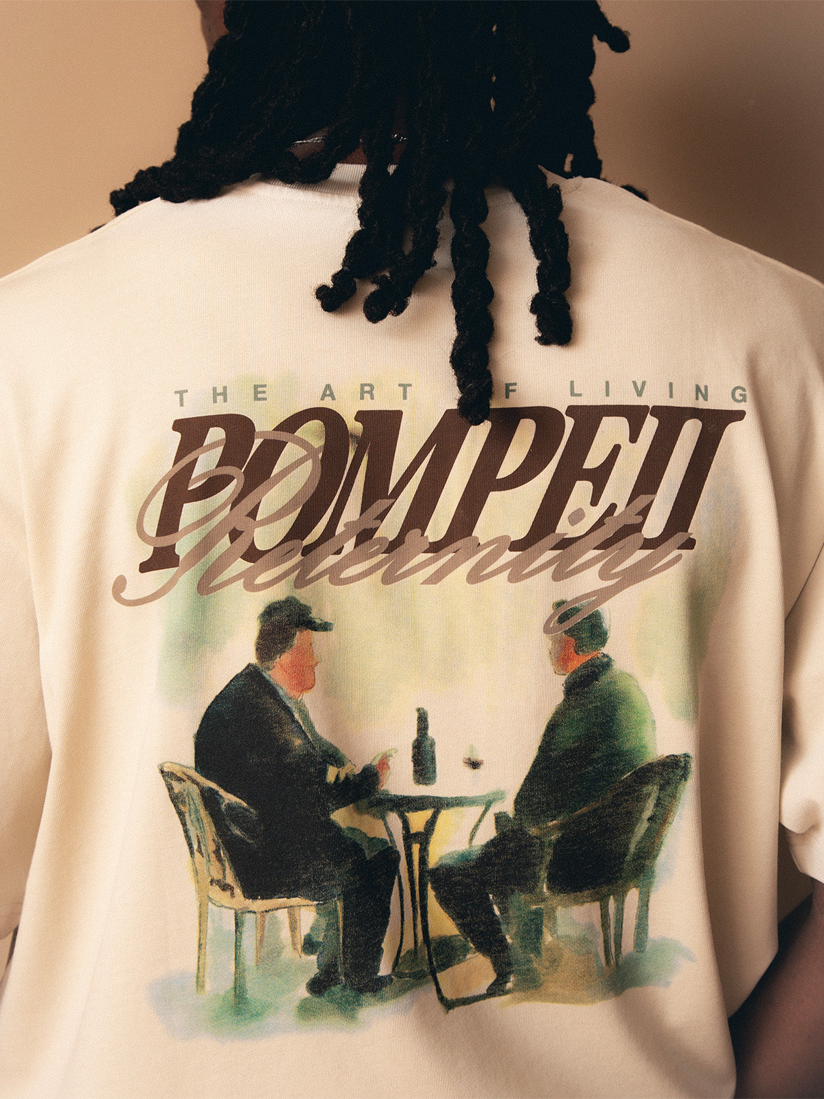 THE ART OF LIVING T-SHIRT - CREAM