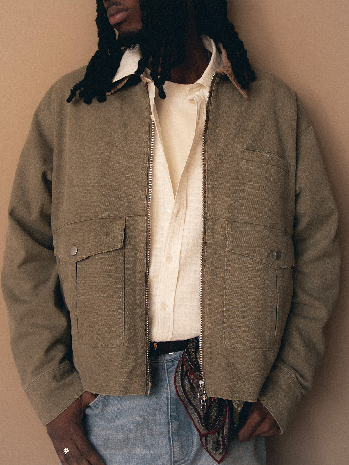 POMPEII X RETERNITY WORKWEAR JACKET - WASHED GREEN