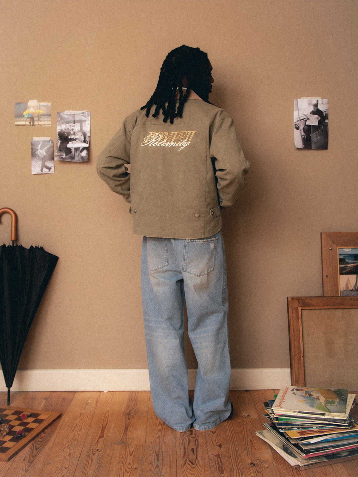 POMPEII X RETERNITY WORKWEAR JACKET - WASHED GREEN