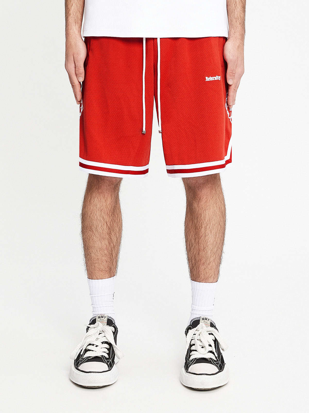 MESH SHORTS SYMBOL - LAVA RED