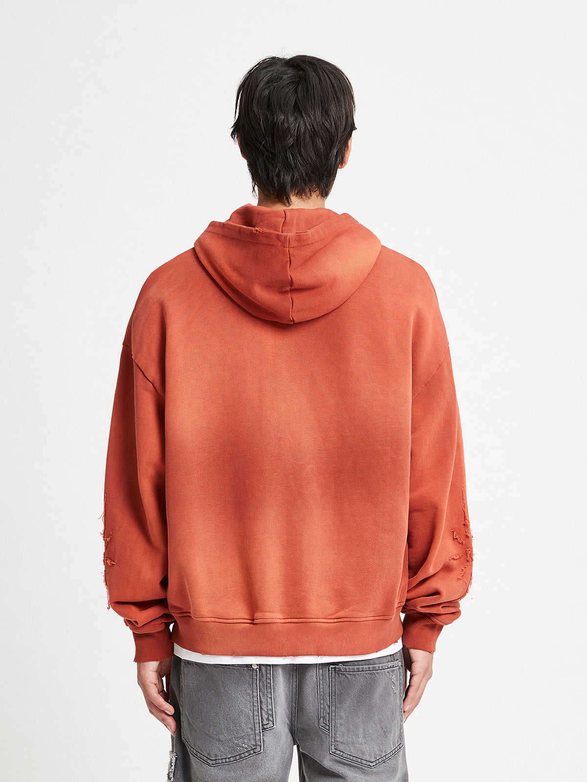 VINTAGE ZIP HOODIE - WASHED RED